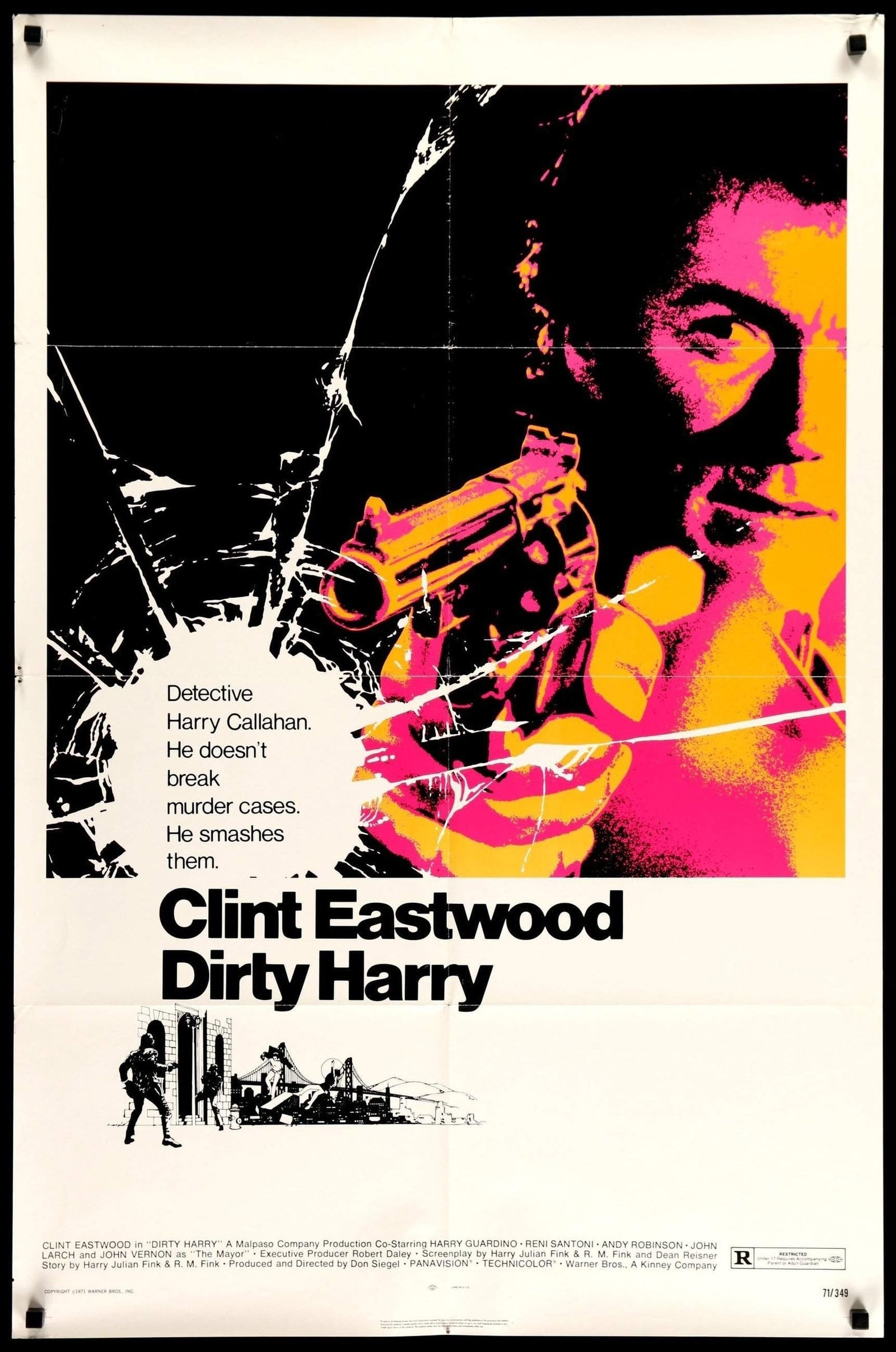 Dirty Harry (1971) original movie poster for sale at Originalfilmart
