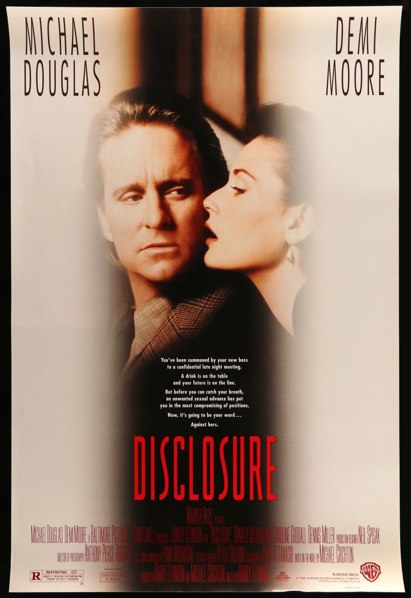 Disclosure (1994) original movie poster for sale at Originalfilmart