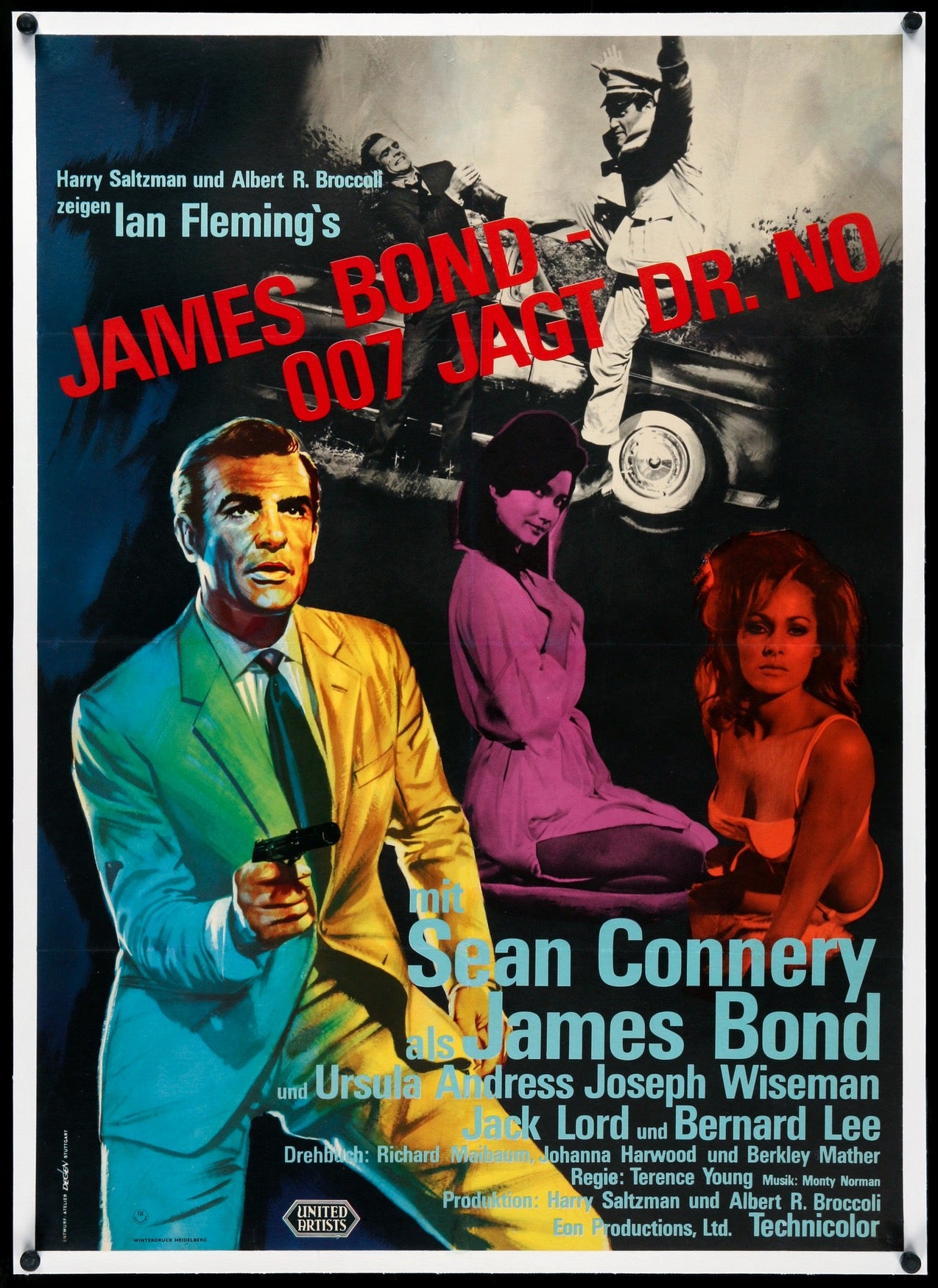 Dr. No (1962) original movie poster for sale at Originalfilmart