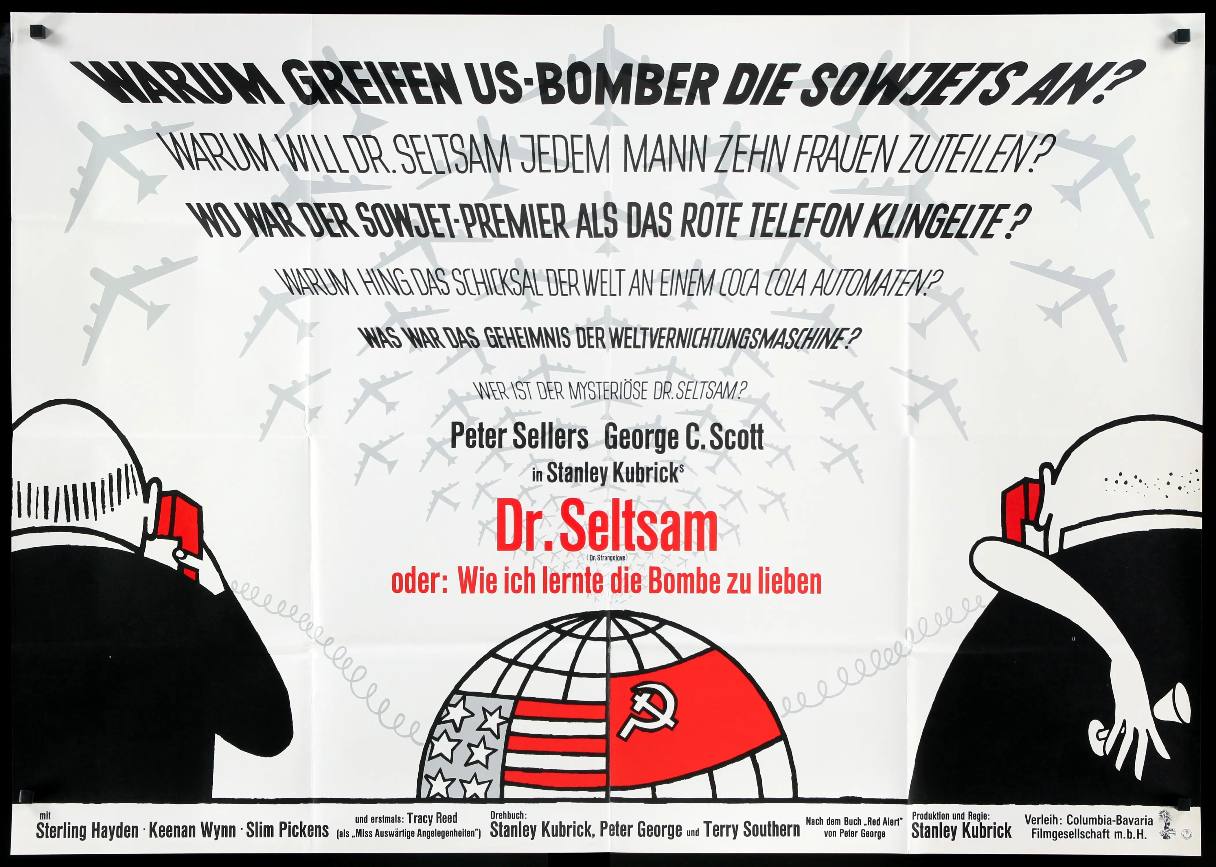 Dr. Strangelove or: How I Learned to Stop Worrying and Love the Bomb (1964) original movie poster for sale at Originalfilmart