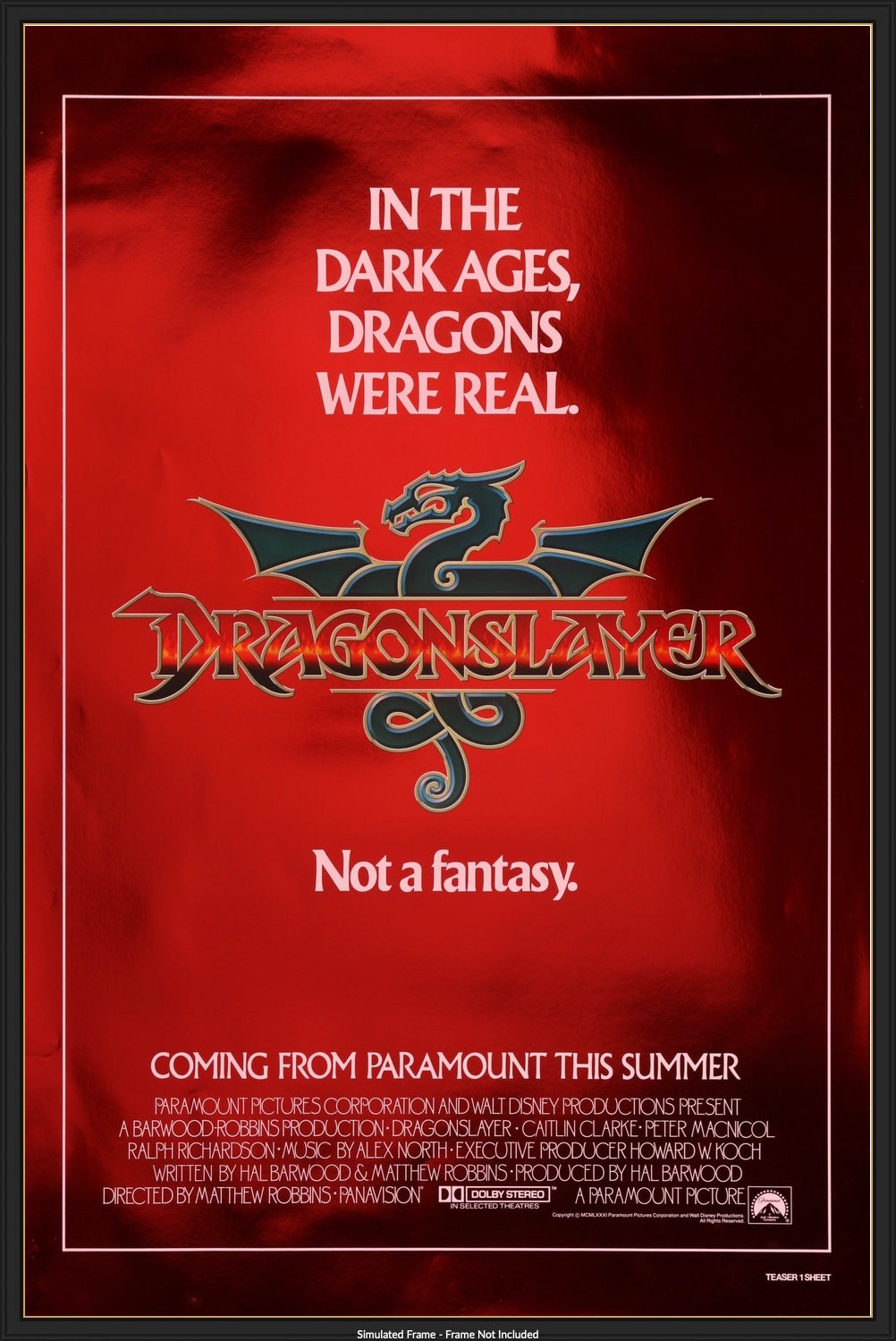 Dragonslayer (1981) original movie poster for sale at Originalfilmart