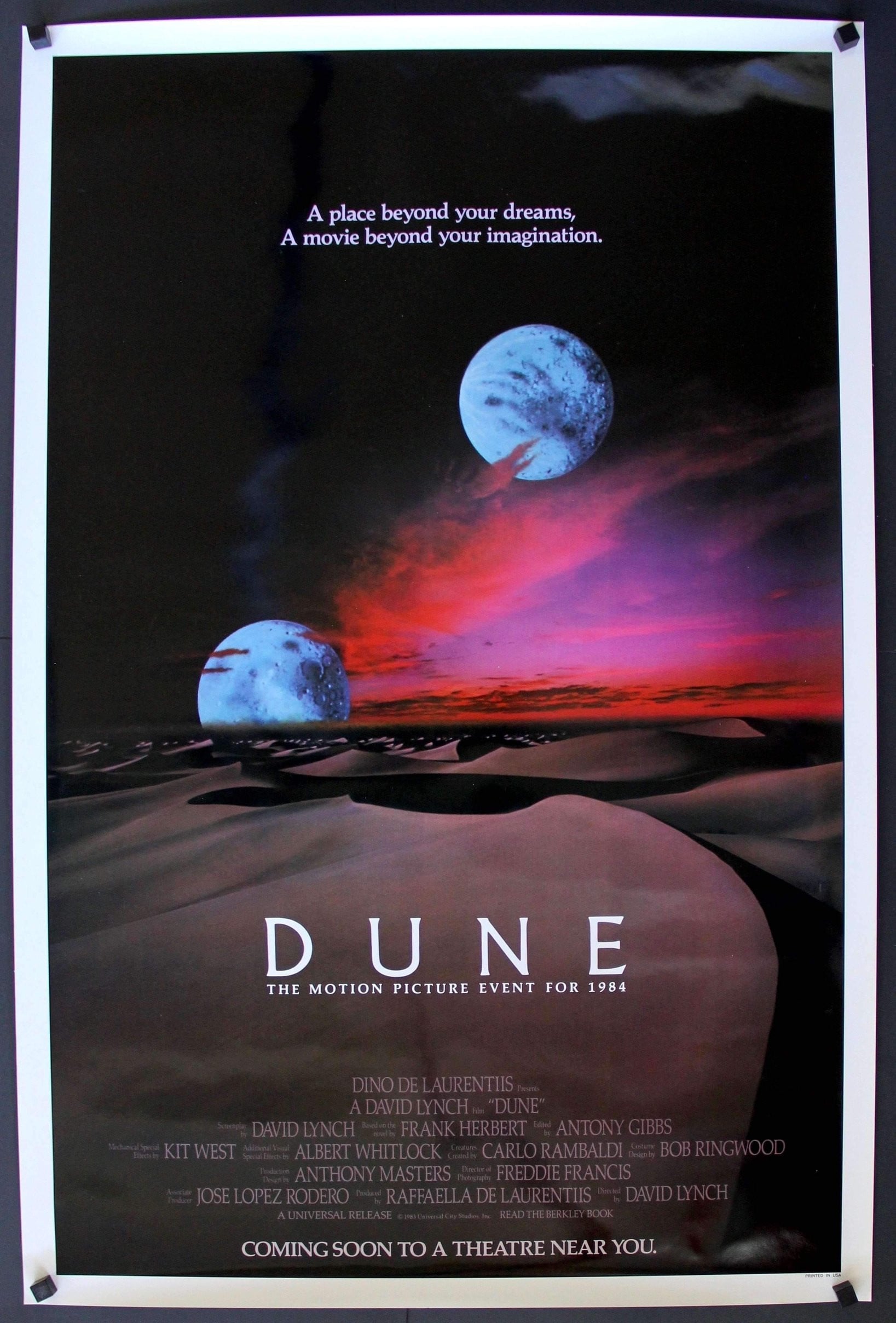 Dune (1984) original movie poster for sale at Originalfilmart