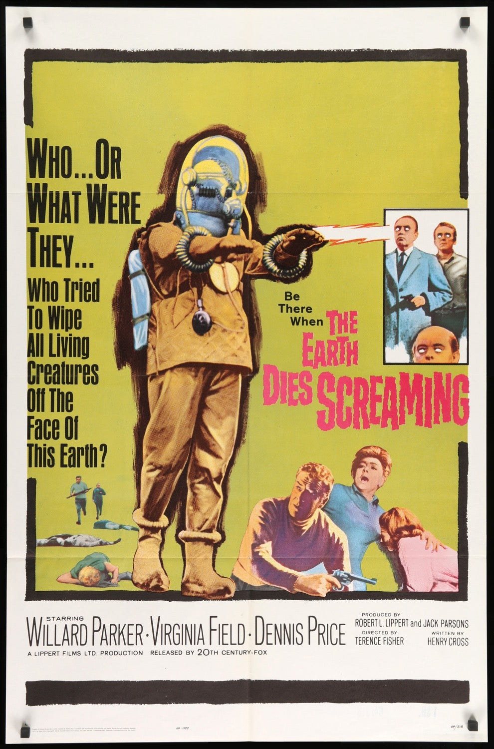Earth Dies Screaming (1964) original movie poster for sale at Originalfilmart