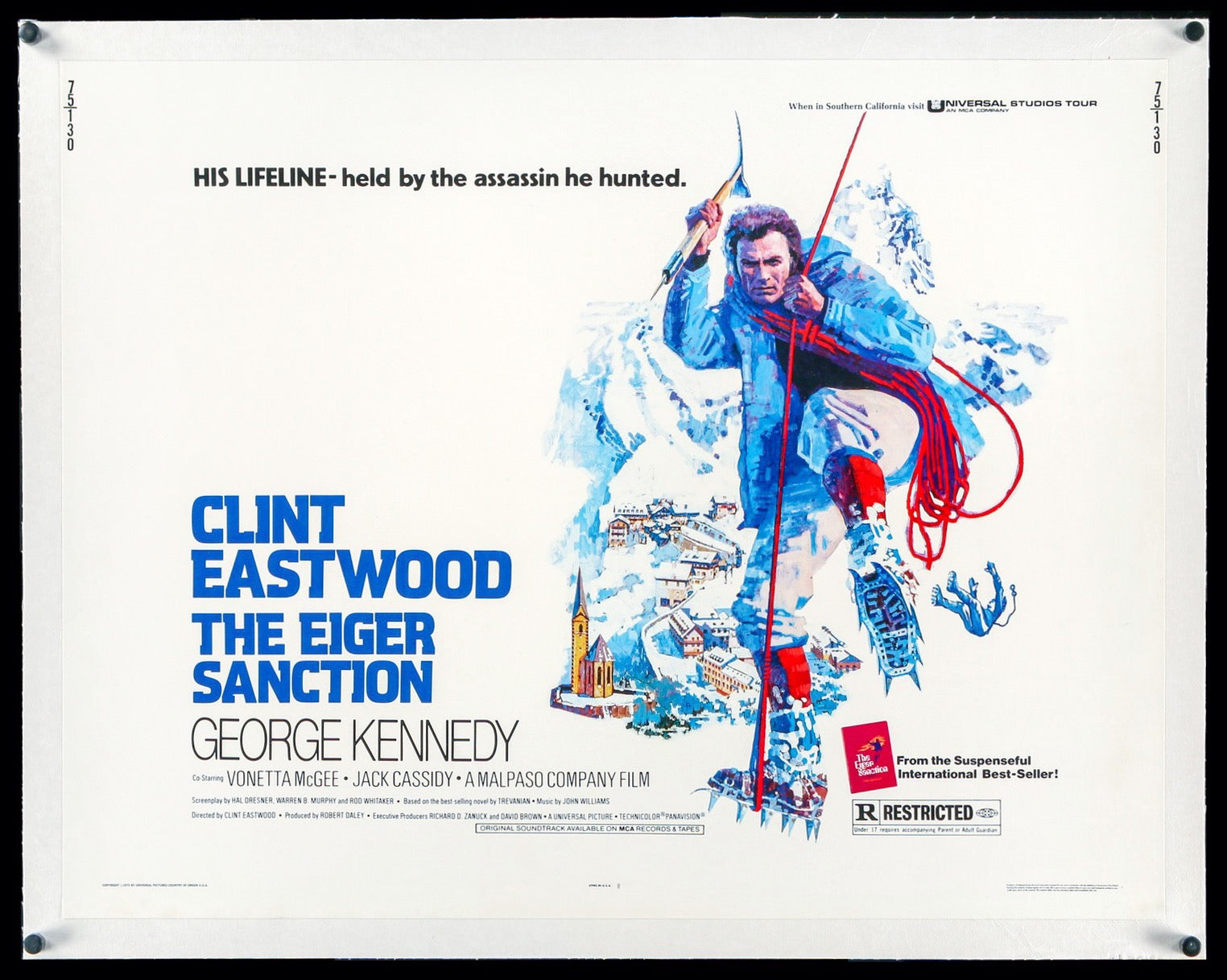 Eiger Sanction (1975) original movie poster for sale at Originalfilmart