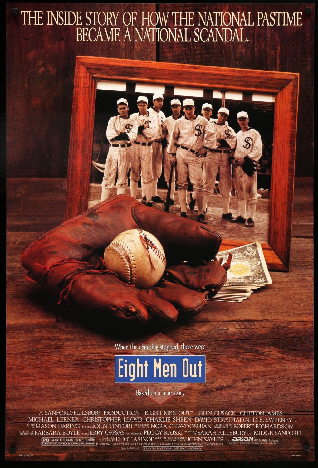 Eight Men Out (1988) original movie poster for sale at Originalfilmart