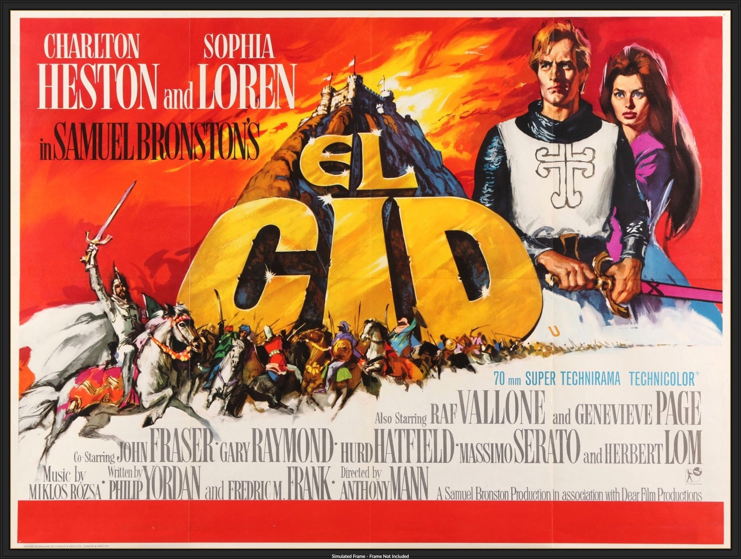 El Cid (1961) original movie poster for sale at Originalfilmart