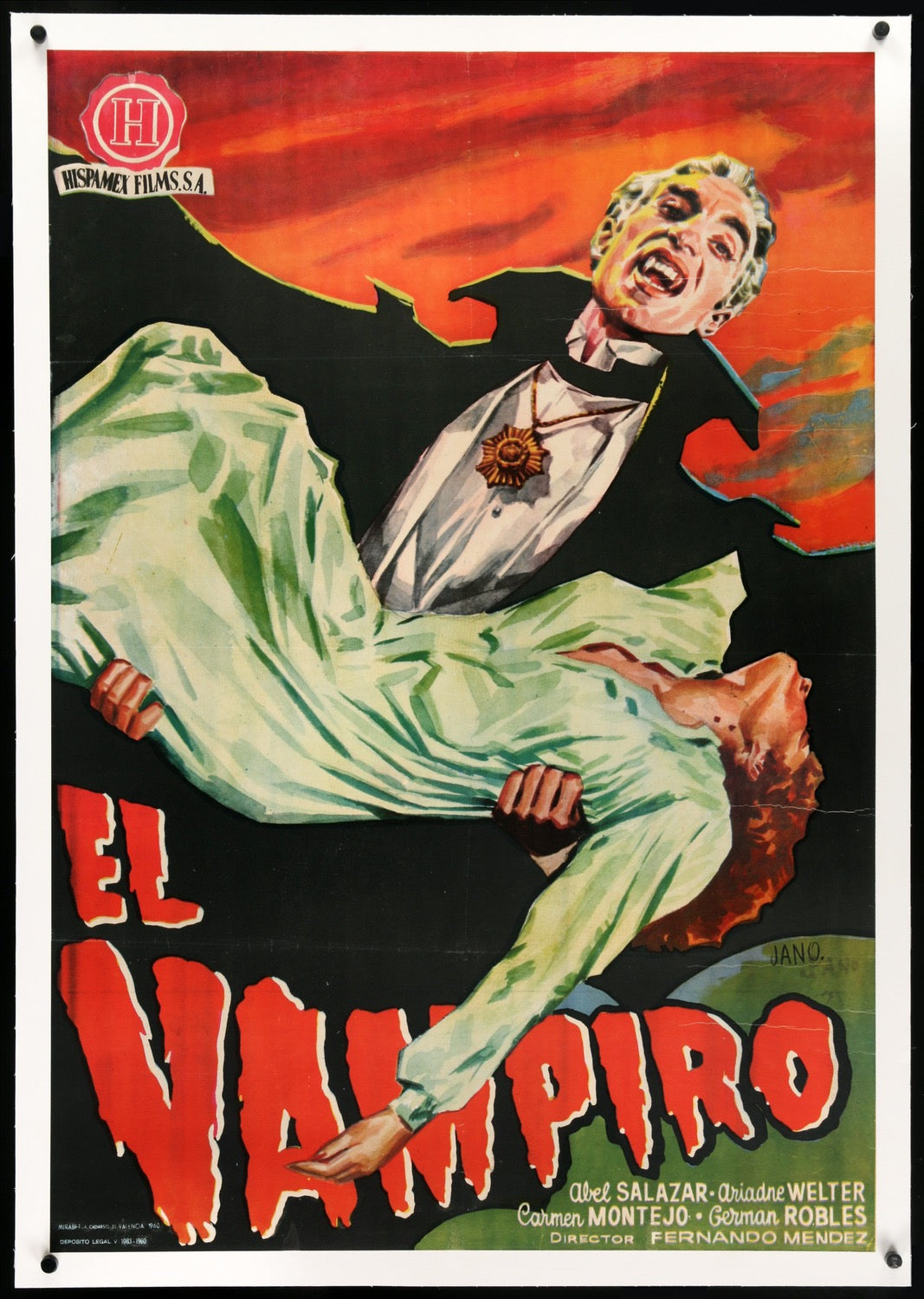 Vampire (1957) original movie poster for sale at Originalfilmart