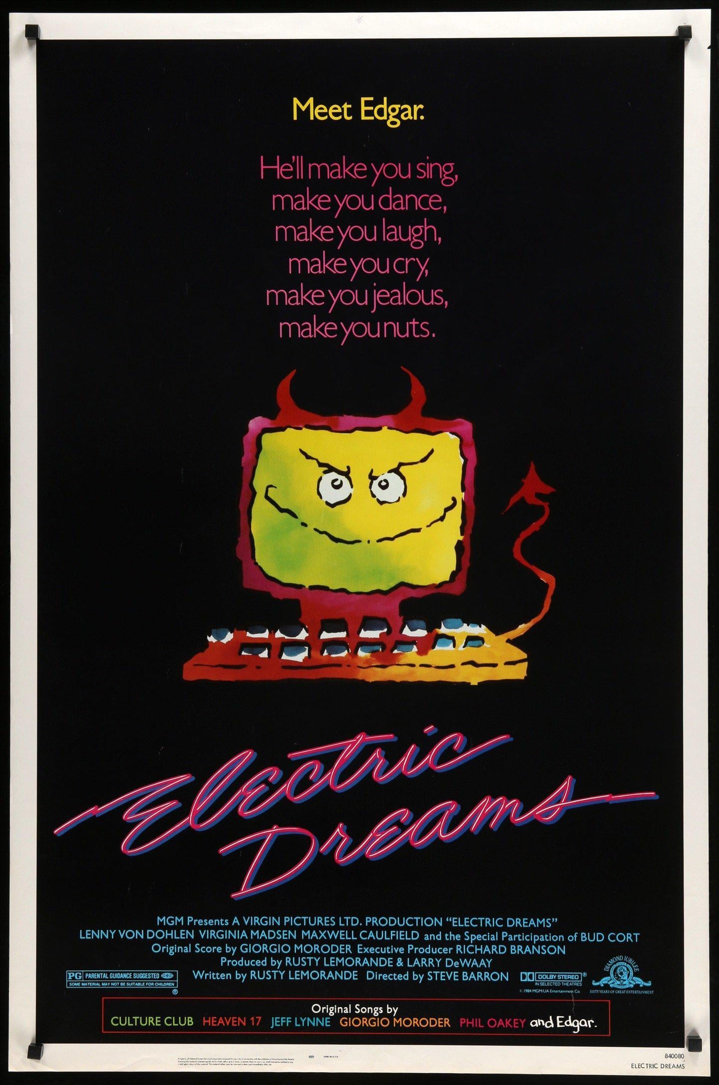 Electric Dreams (1984) original movie poster for sale at Originalfilmart
