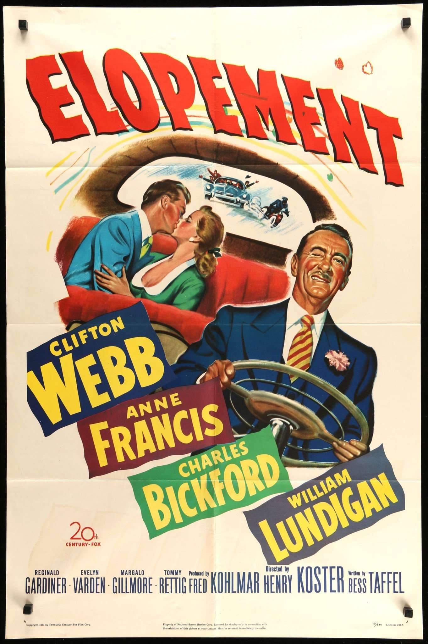 Elopement (1951) original movie poster for sale at Originalfilmart