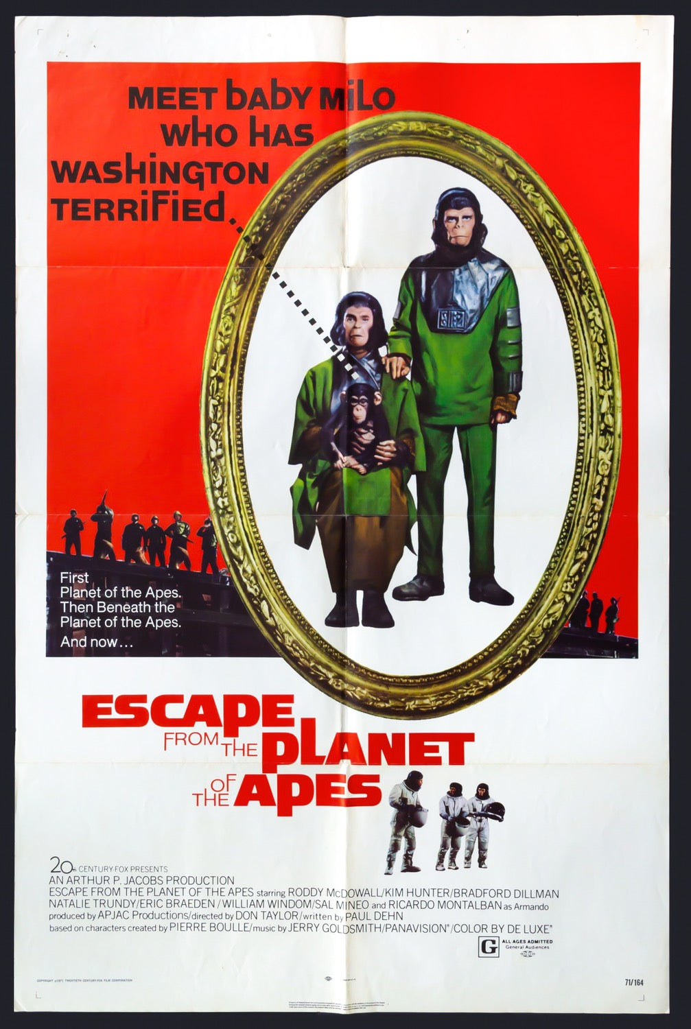 Escape From the Planet of the Apes (1971) original movie poster for sale at Originalfilmart