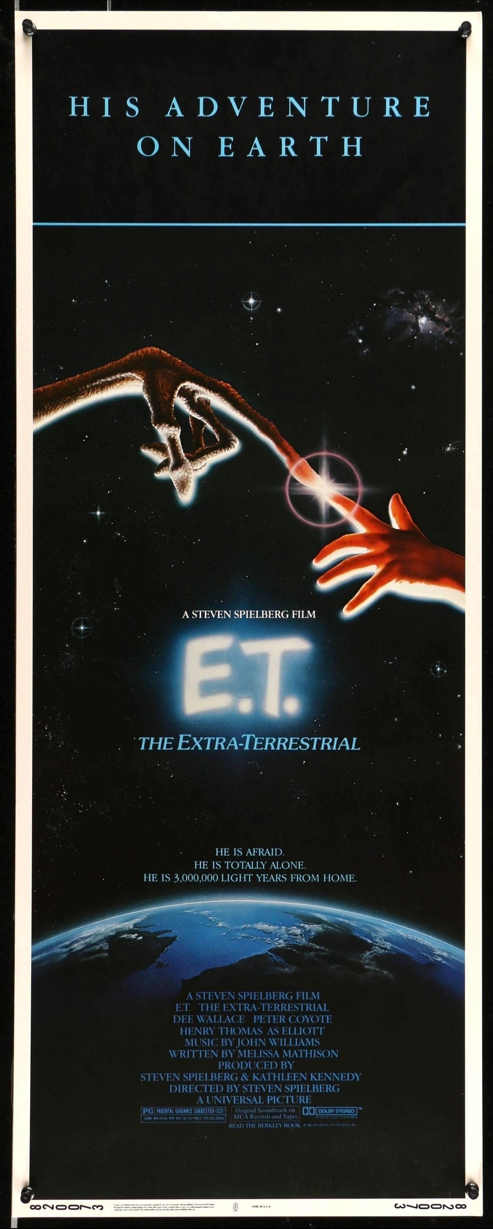 E.T. The Extra Terrestrial (1982) original movie poster for sale at Originalfilmart
