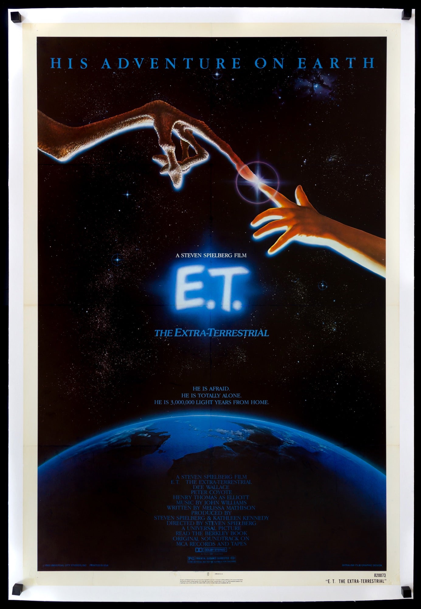 E.T. The Extra Terrestrial (1982) original movie poster for sale at Originalfilmart