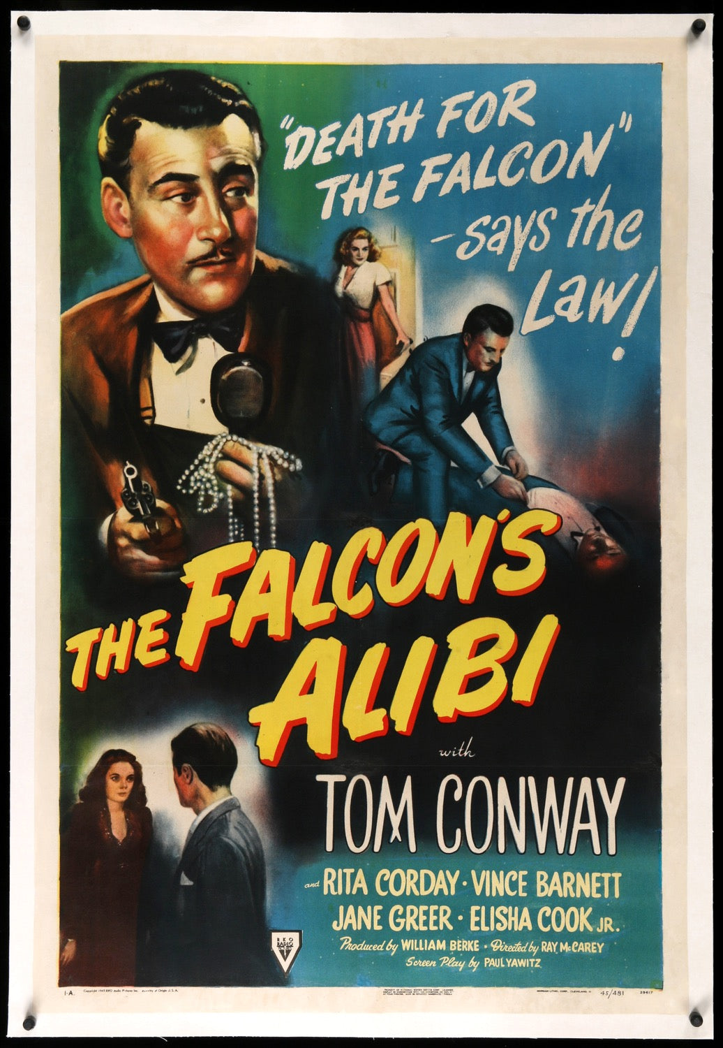 Falcon's Alibi (1946) original movie poster for sale at Originalfilmart