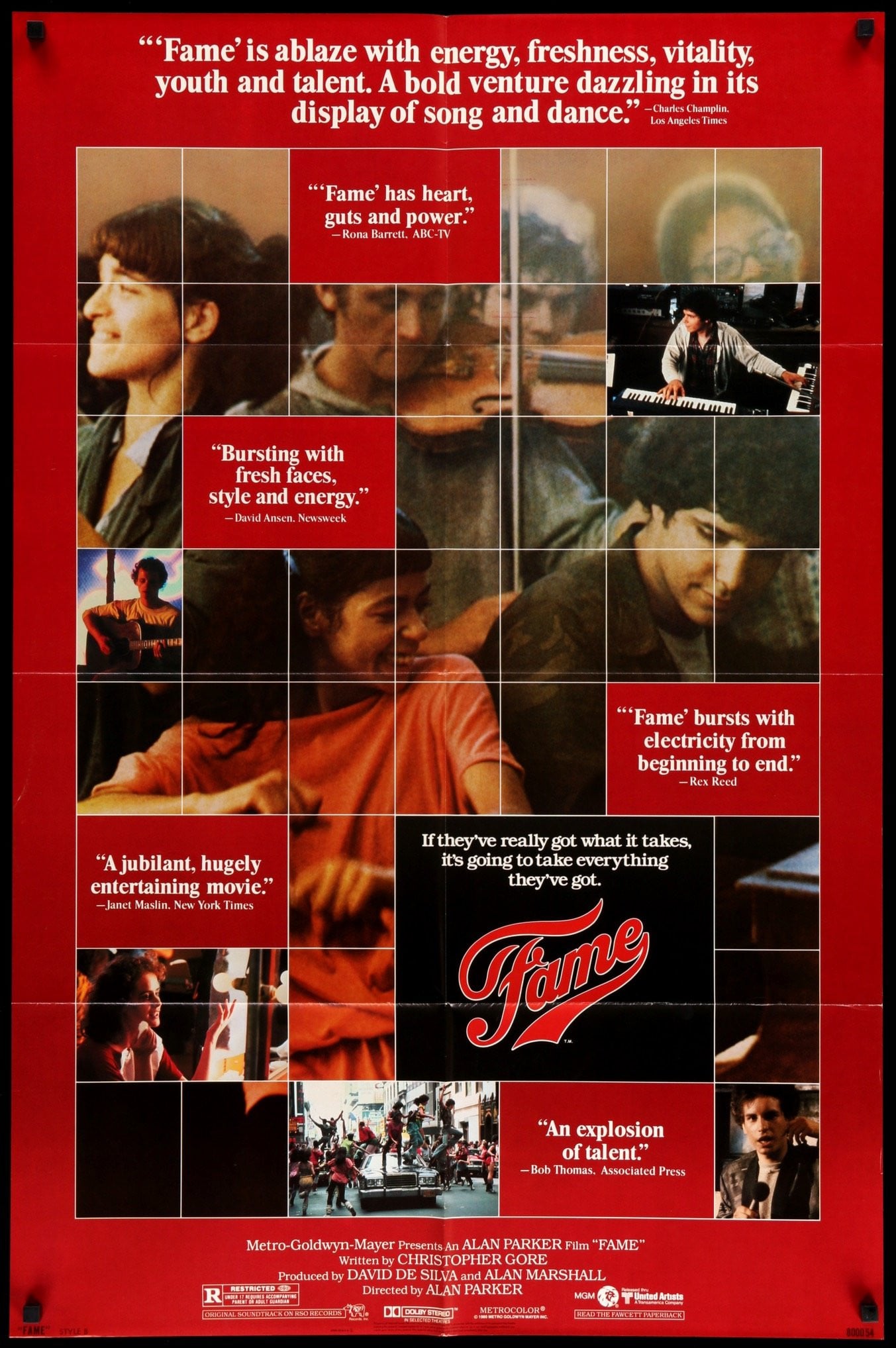 Fame (1980) original movie poster for sale at Originalfilmart