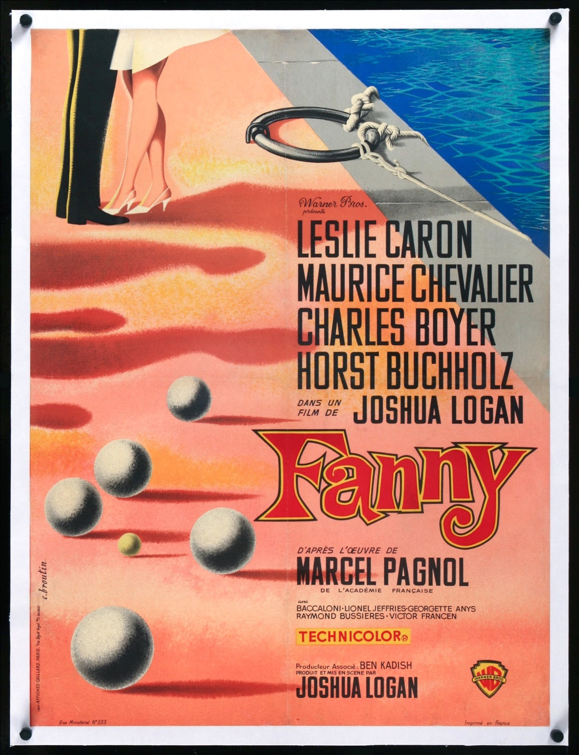 Fanny (1961) original movie poster for sale at Originalfilmart