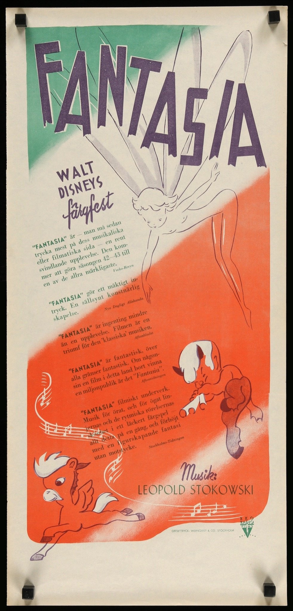 Fantasia (1940) original movie poster for sale at Originalfilmart