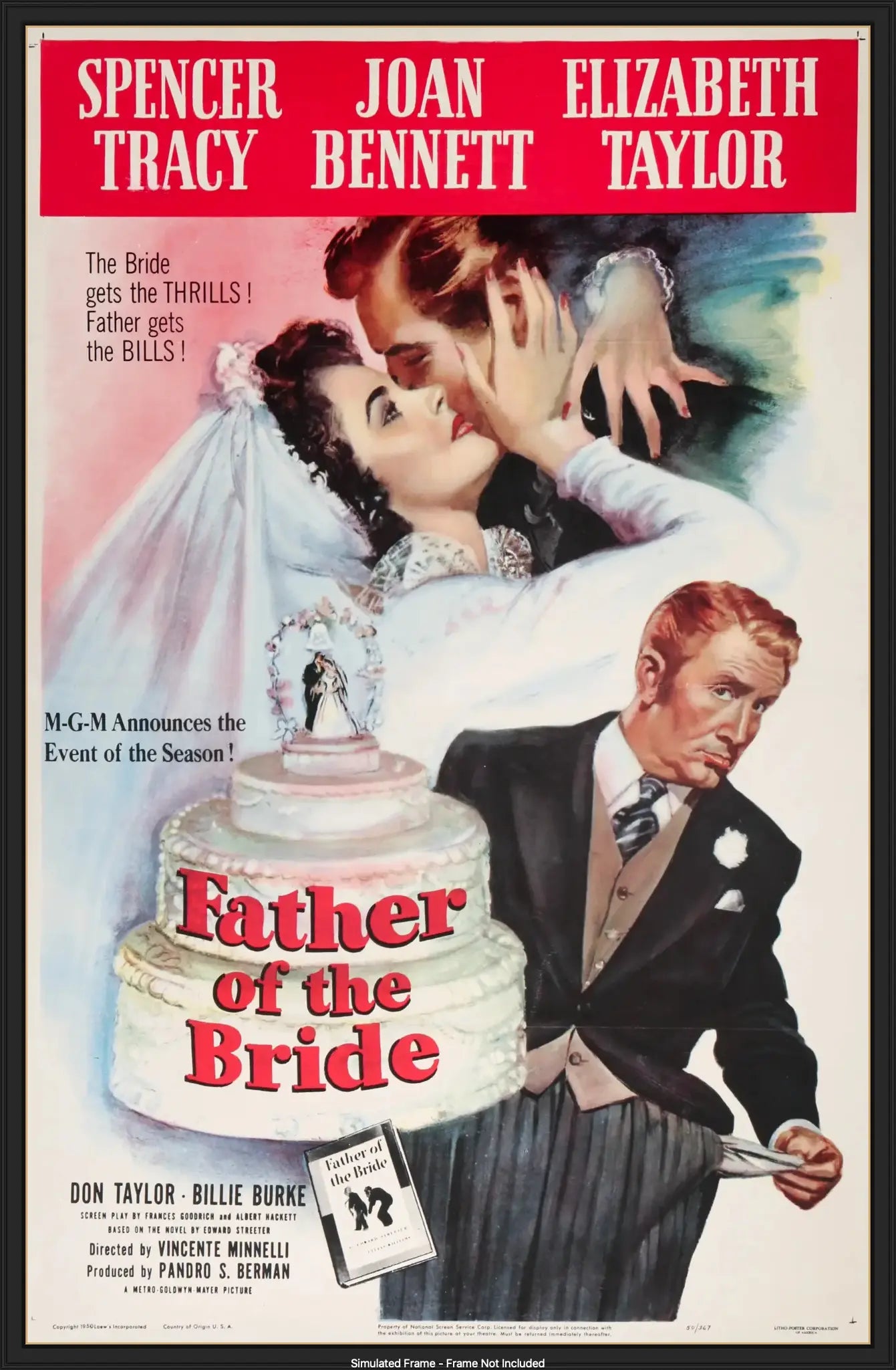 Father of the Bride (1950) original movie poster for sale at Originalfilmart