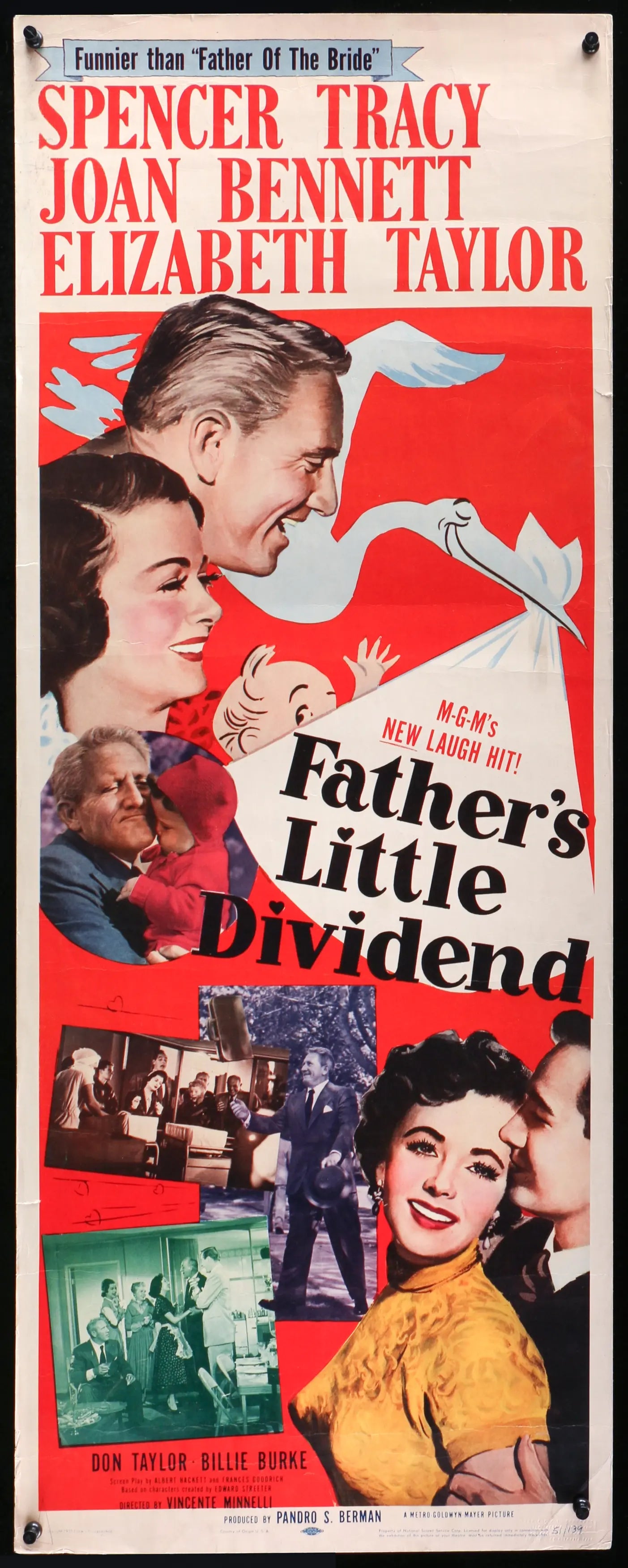 Father's Little Dividend (1951) original movie poster for sale at Originalfilmart