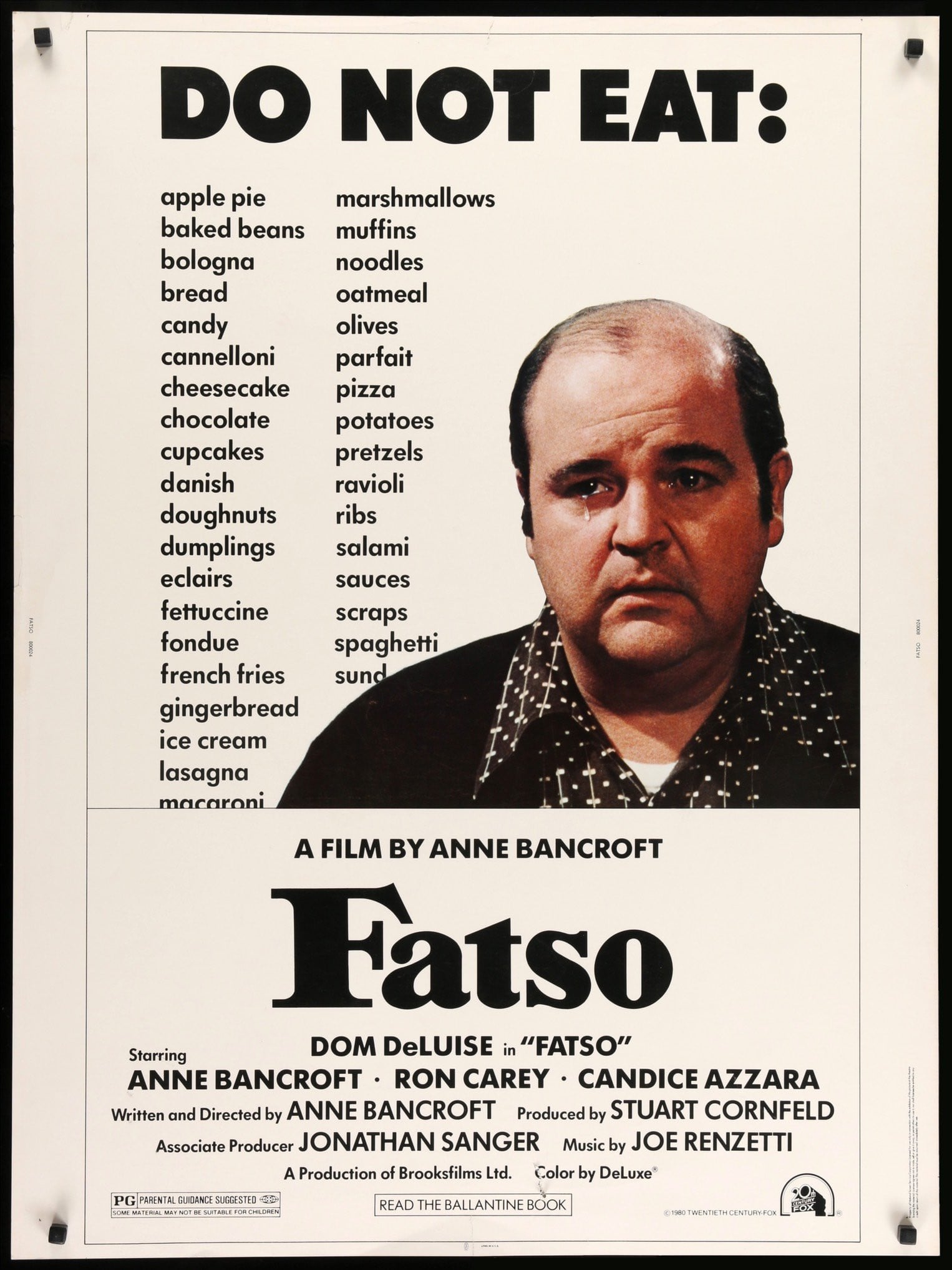 Fatso (1980) original movie poster for sale at Originalfilmart