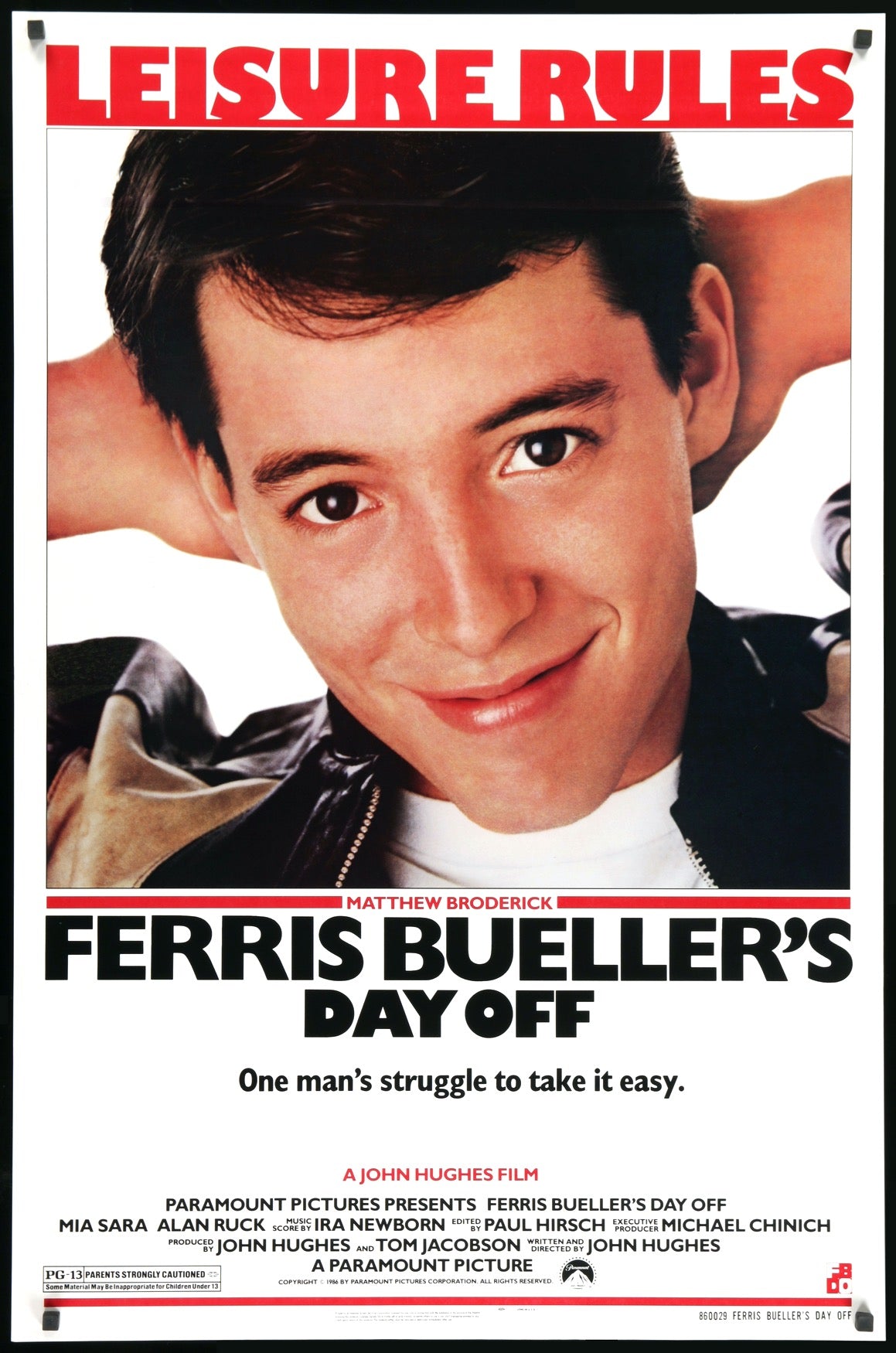 Ferris Bueller's Day Off (1986) original movie poster for sale at Originalfilmart