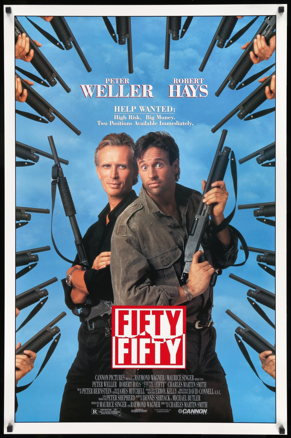 Fifty/Fifty (1992) original movie poster for sale at Originalfilmart