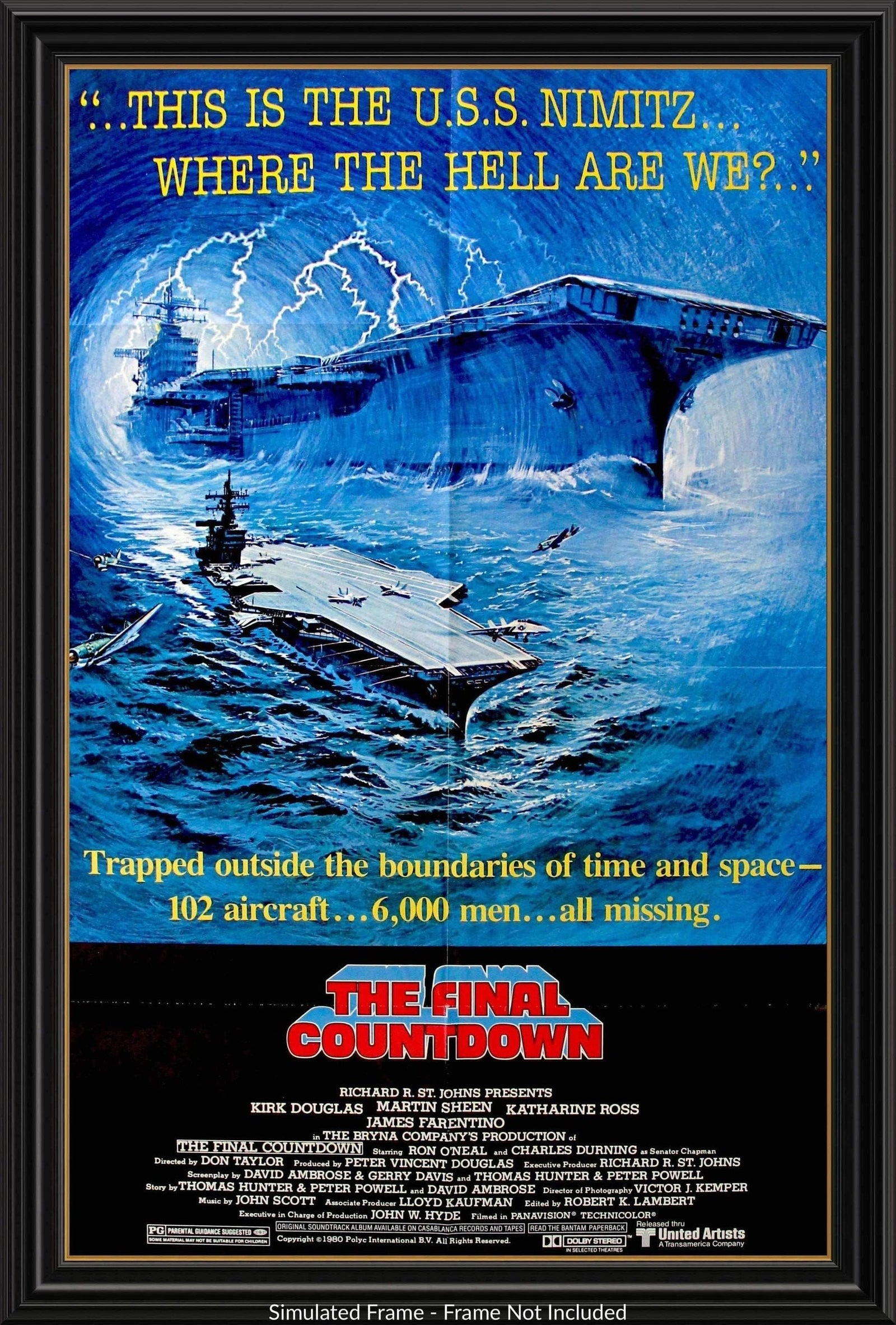 Final Countdown (1980) original movie poster for sale at Originalfilmart