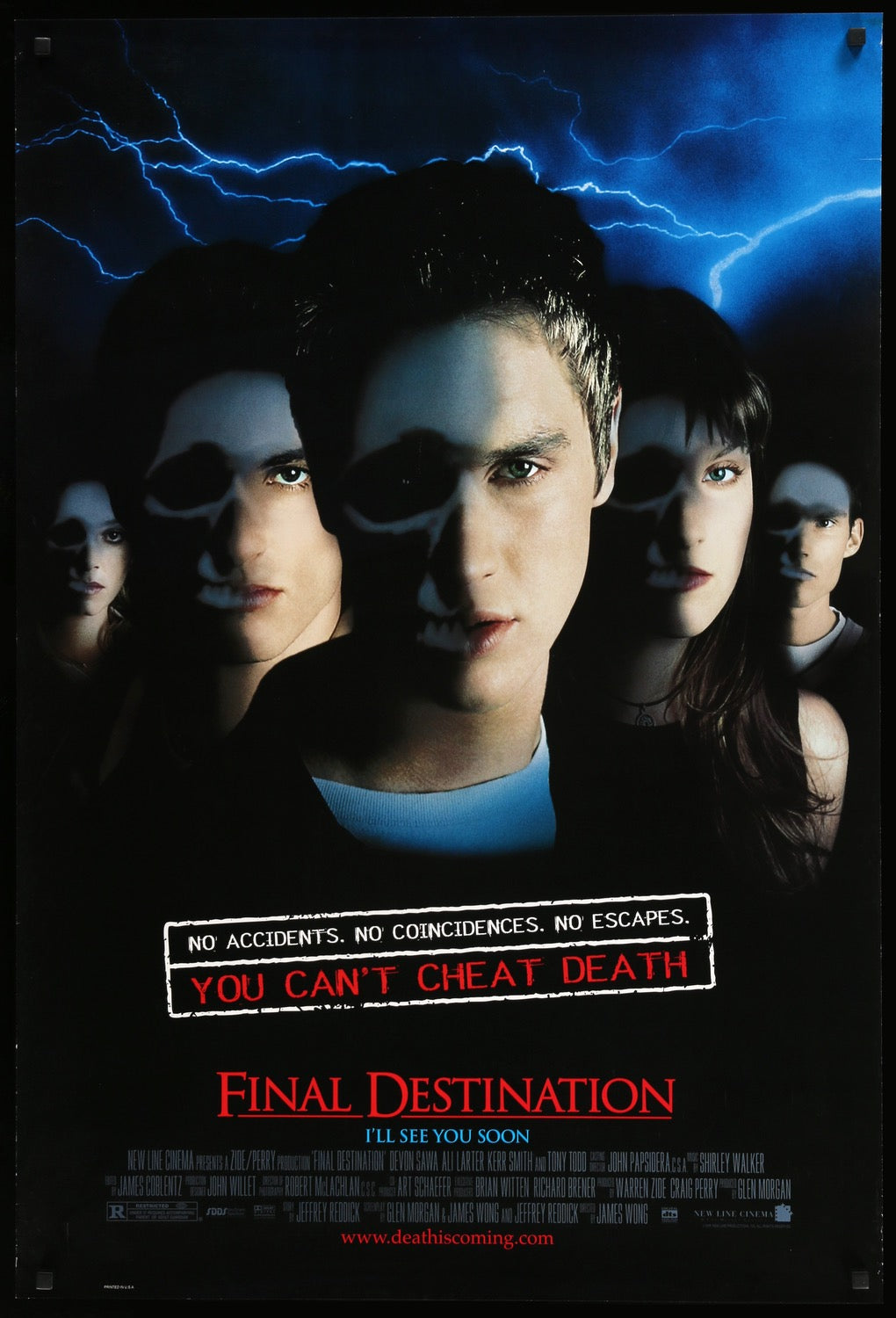 Final Destination (2000) original movie poster for sale at Originalfilmart