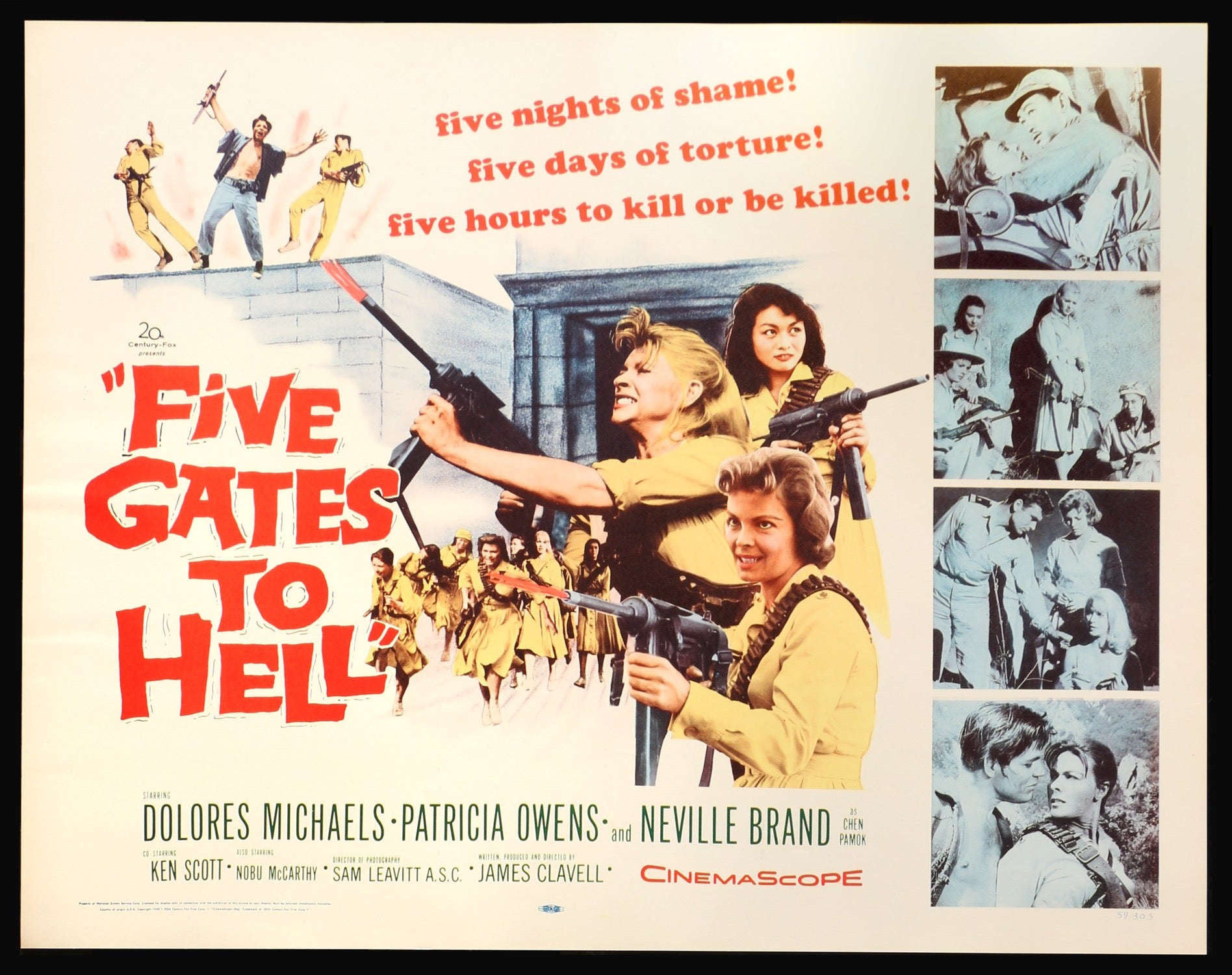 Five Gates to Hell (1959) original movie poster for sale at Originalfilmart