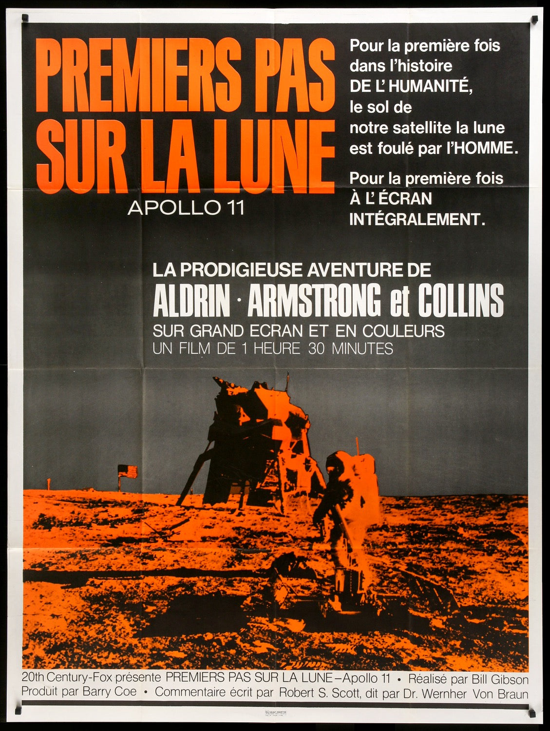 Footprints on the Moon: Apollo 11 (1969) original movie poster for sale at Originalfilmart