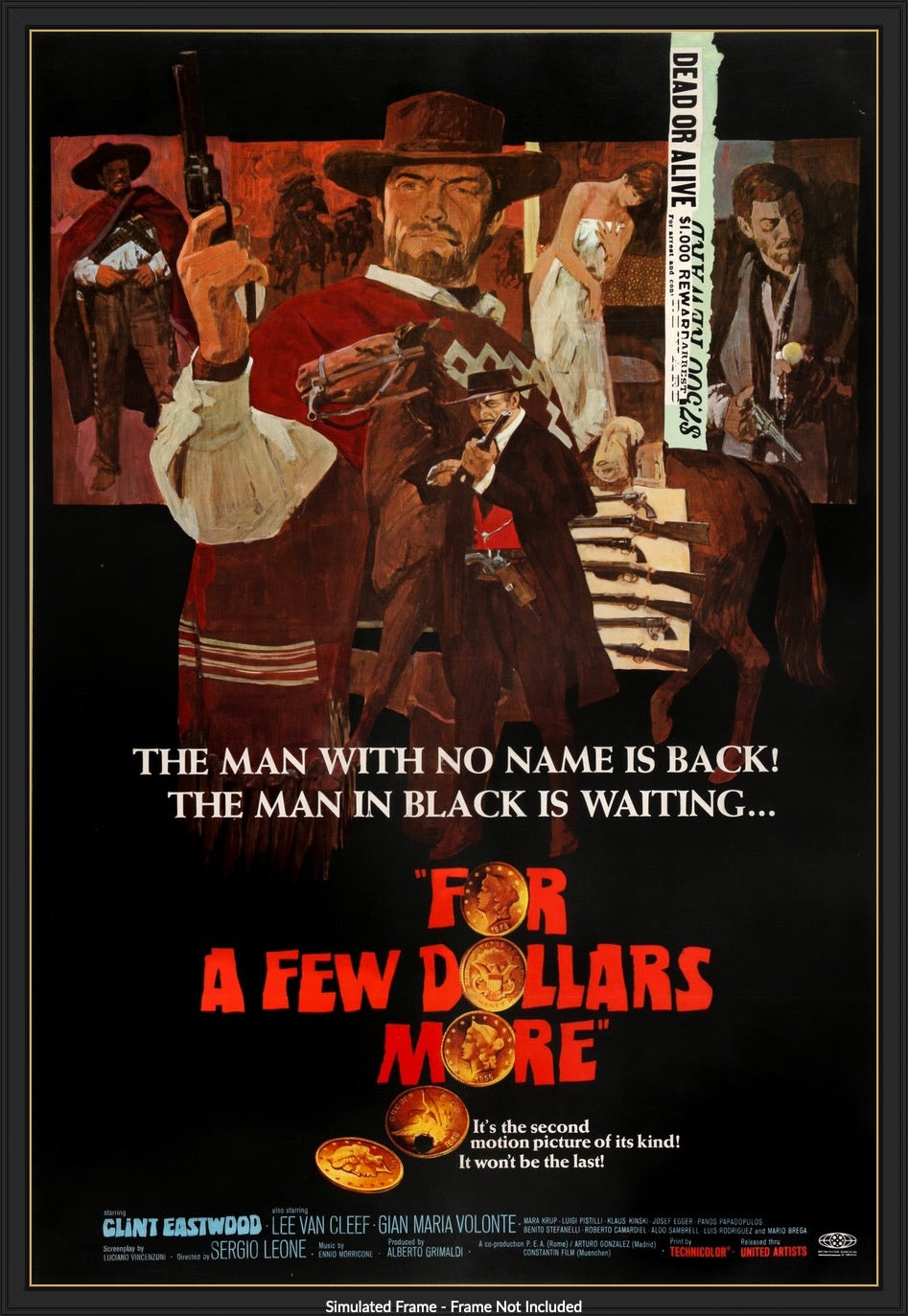 For a Few Dollars More (1965) original movie poster for sale at Originalfilmart