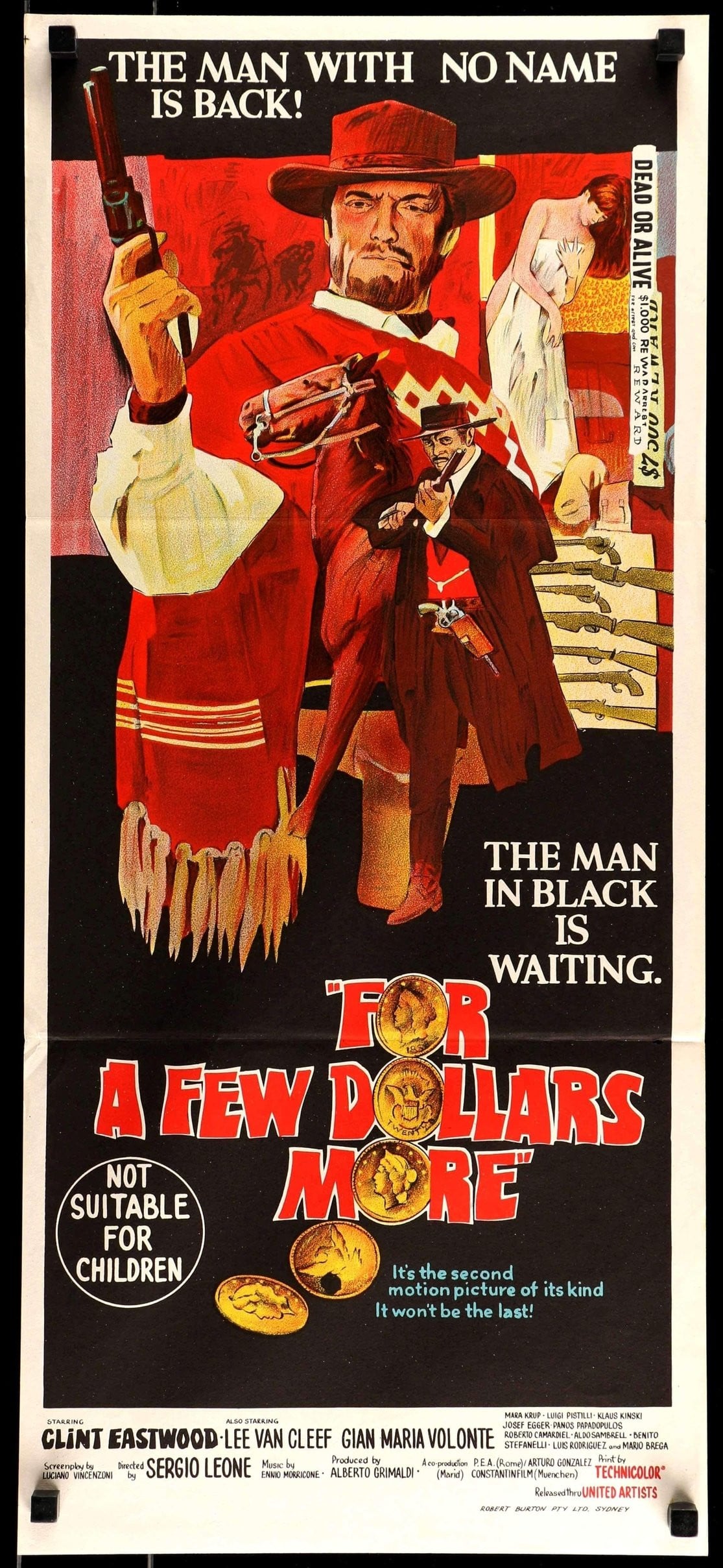 For a Few Dollars More (1965) original movie poster for sale at Originalfilmart