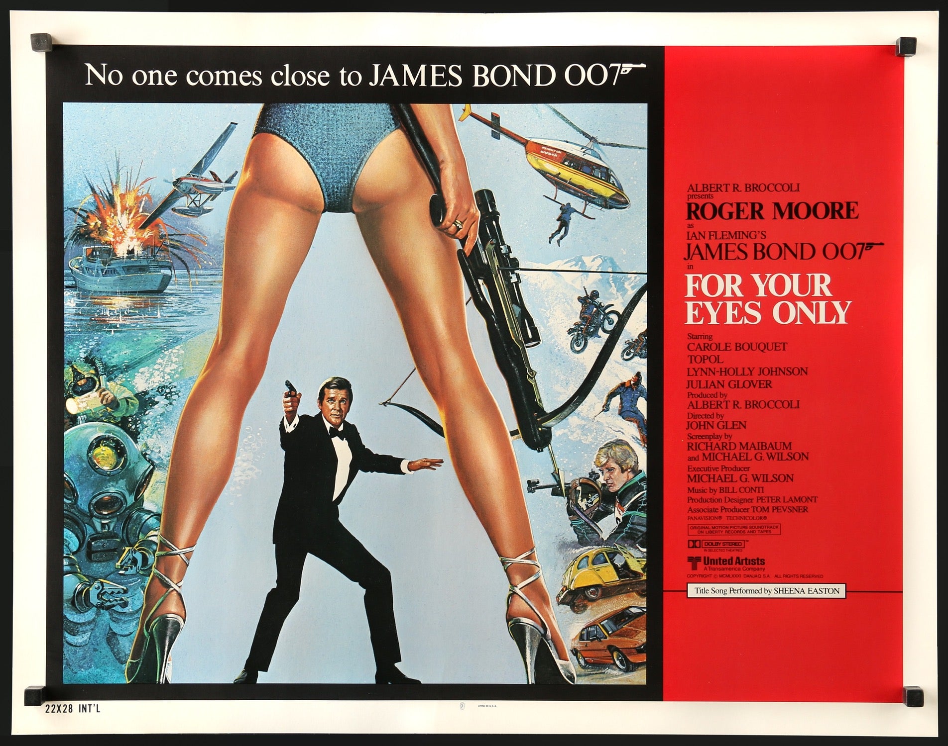 For Your Eyes Only (1981) original movie poster for sale at Originalfilmart