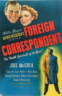 Foreign Correspondent (1940) original movie poster for sale at Originalfilmart