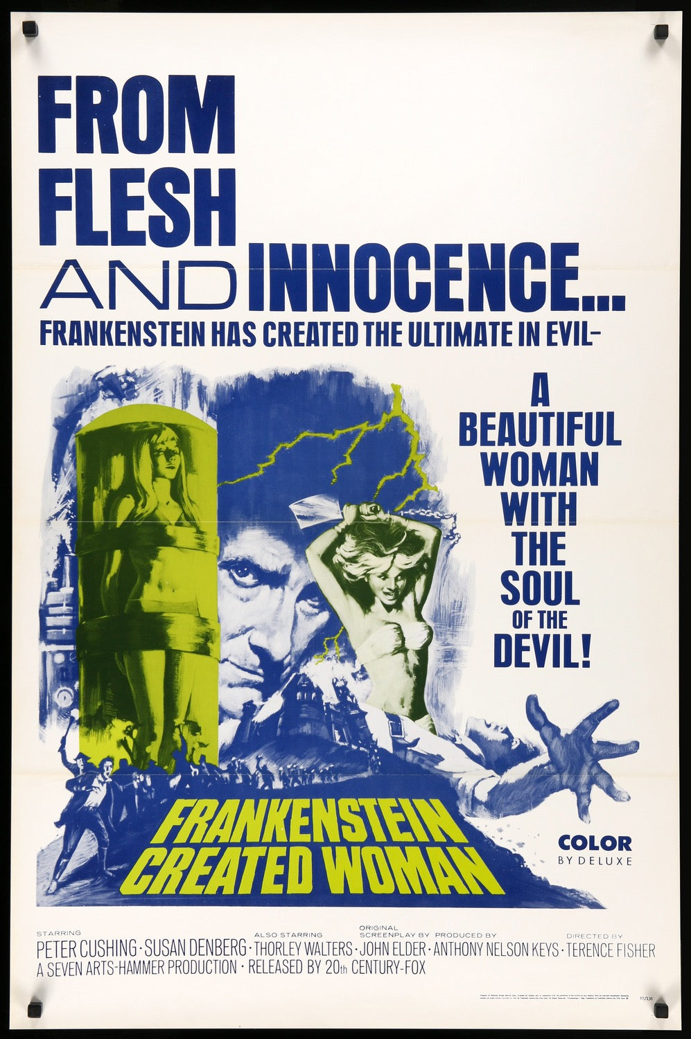 Frankenstein Created Woman (1967) original movie poster for sale at Originalfilmart