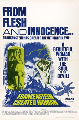 Frankenstein Created Woman (1967) original movie poster for sale at Originalfilmart