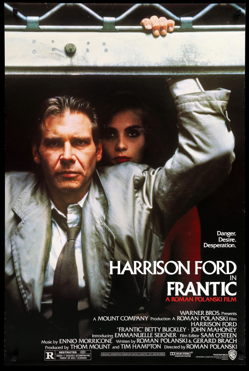 Frantic (1988) original movie poster for sale at Originalfilmart