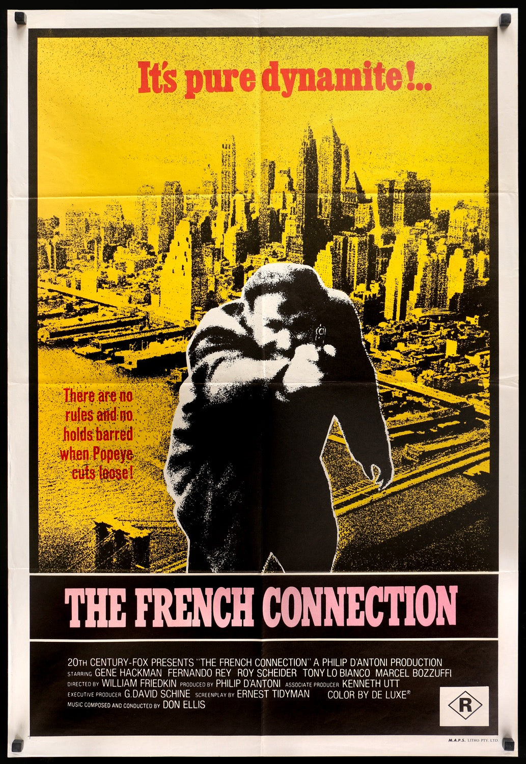 French Connection (1971) original movie poster for sale at Originalfilmart