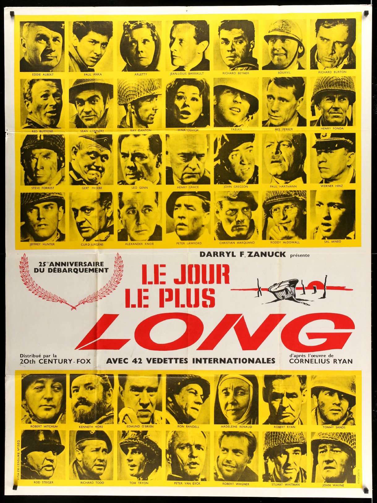 Longest Day (1962) original movie poster for sale at Originalfilmart