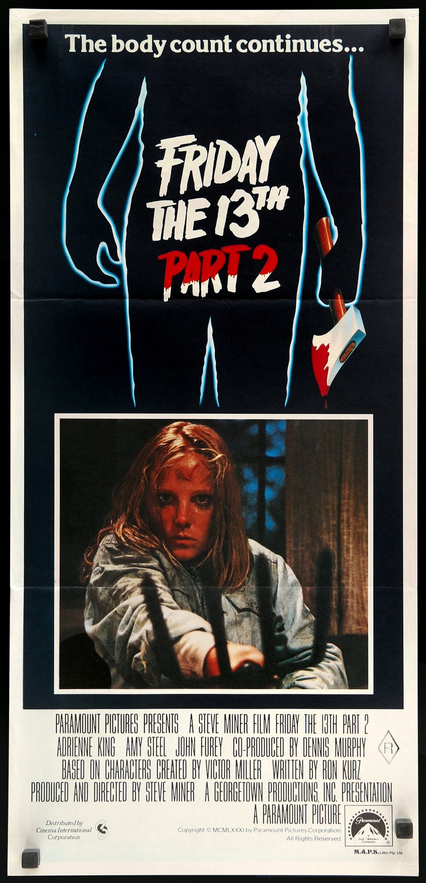 Friday the 13th Part 2 (1981) original movie poster for sale at Originalfilmart
