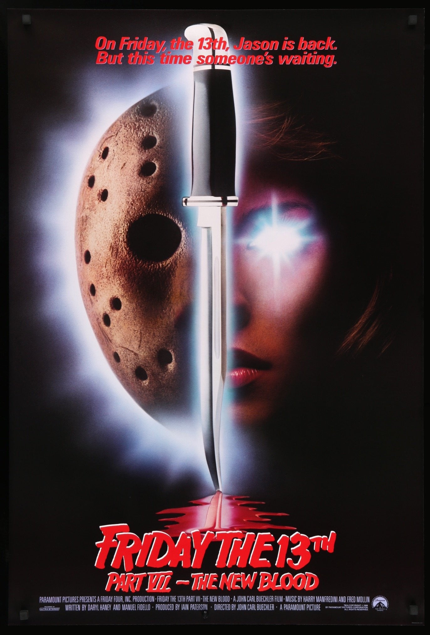 Friday the 13th Part VII: The New Blood (1988) original movie poster for sale at Originalfilmart