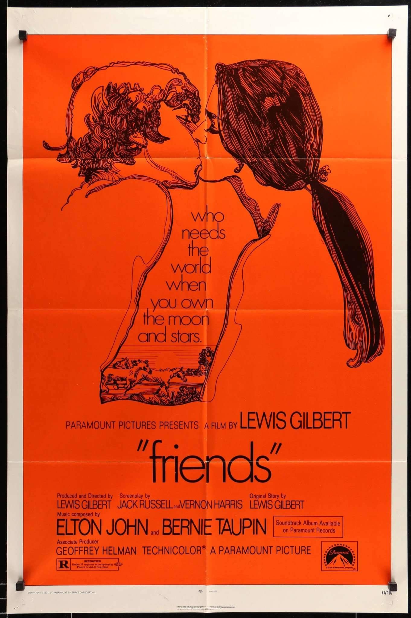 Friends (1971) original movie poster for sale at Originalfilmart