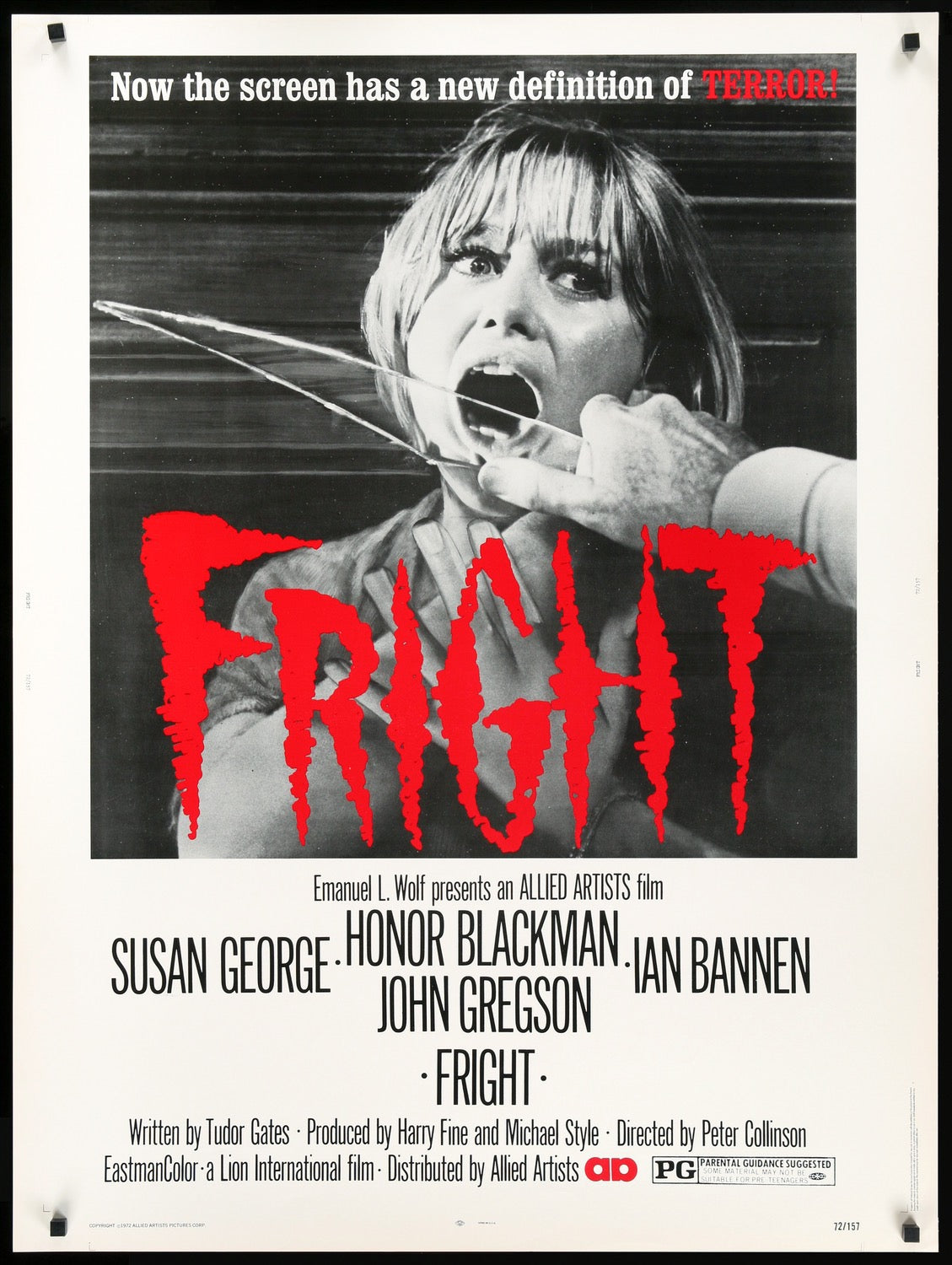 Fright (1971) original movie poster for sale at Originalfilmart