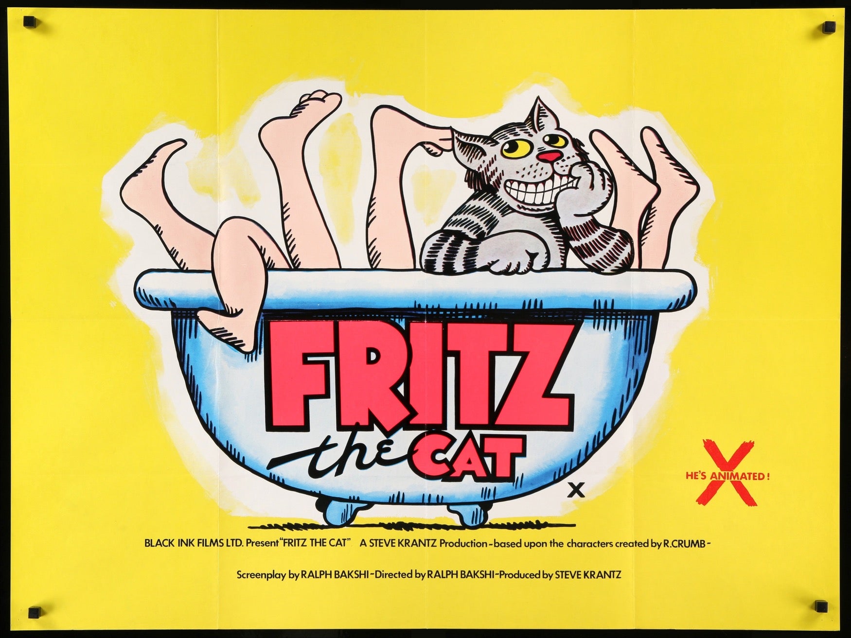 Fritz the Cat (1972) original movie poster for sale at Originalfilmart