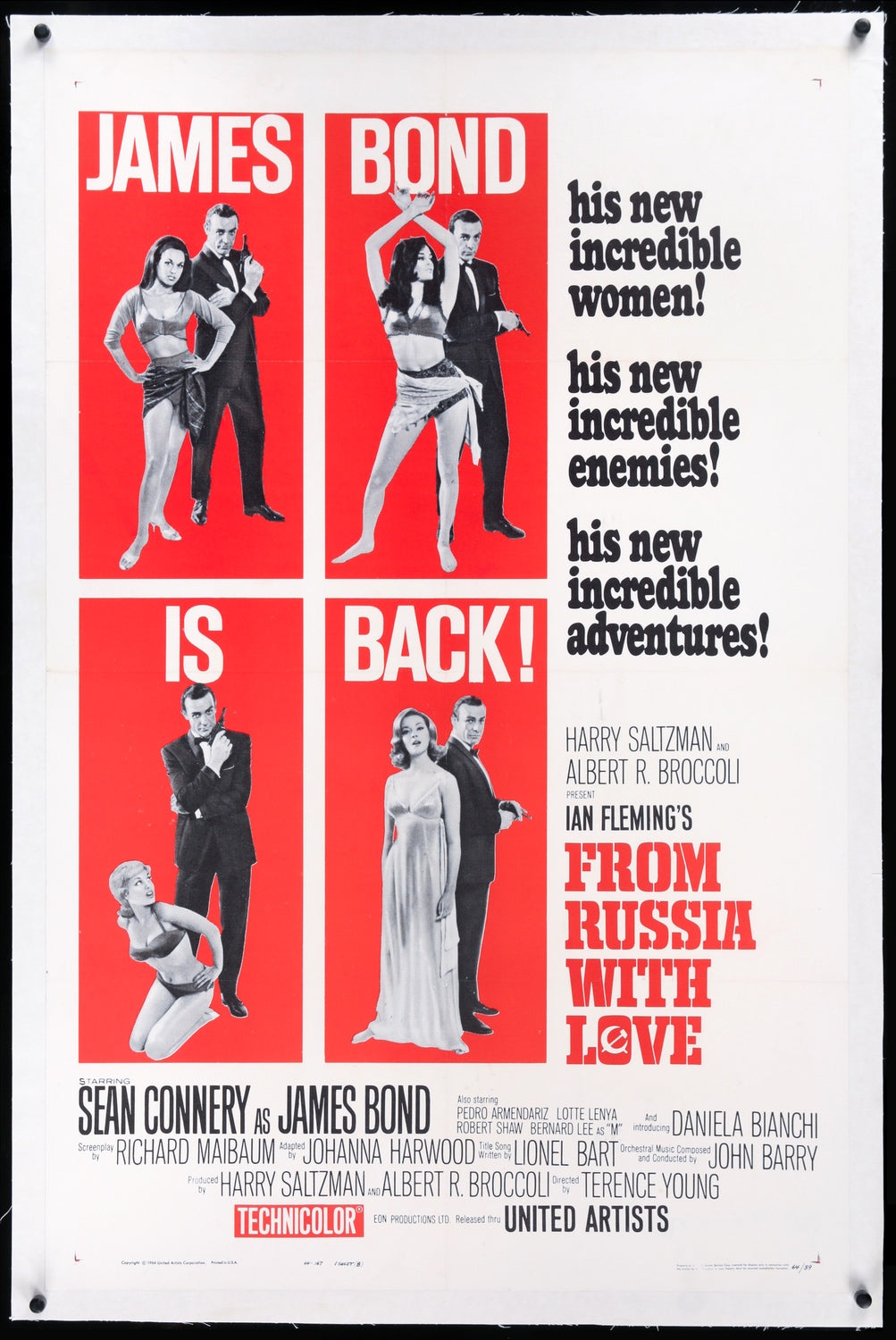 From Russia with Love (1963) original movie poster for sale at Originalfilmart