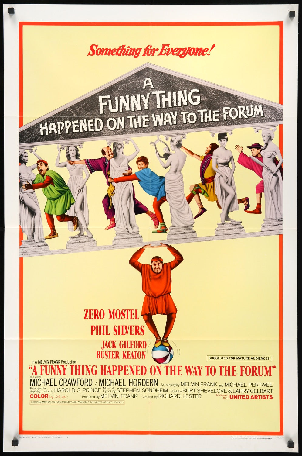 Funny Thing Happened on the Way to the Forum (1966) original movie poster for sale at Originalfilmart