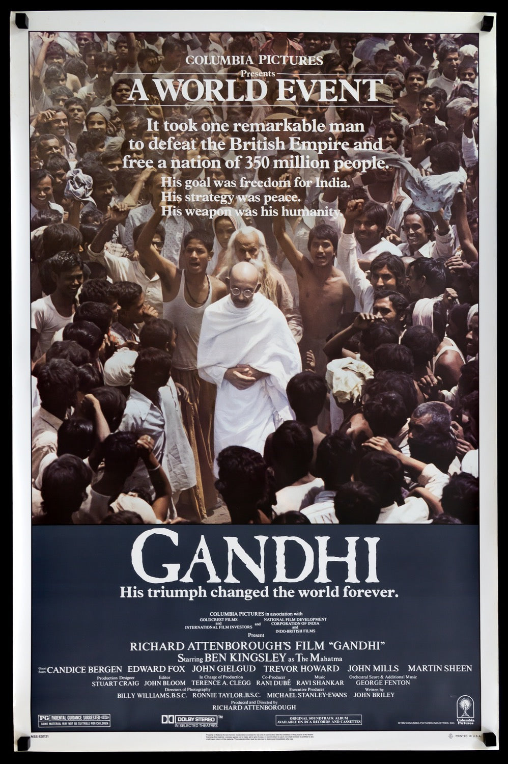 Gandhi (1982) original movie poster for sale at Originalfilmart