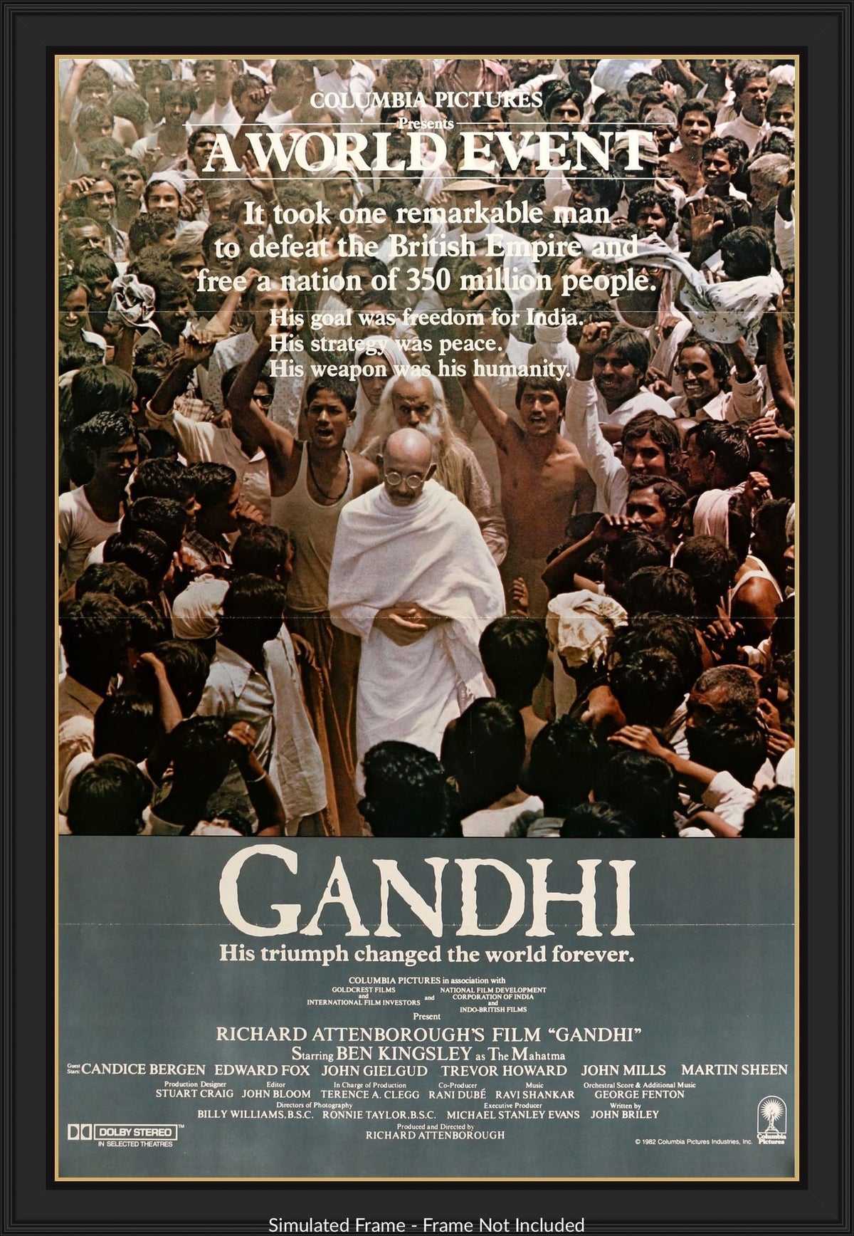 Gandhi (1982) original movie poster for sale at Originalfilmart