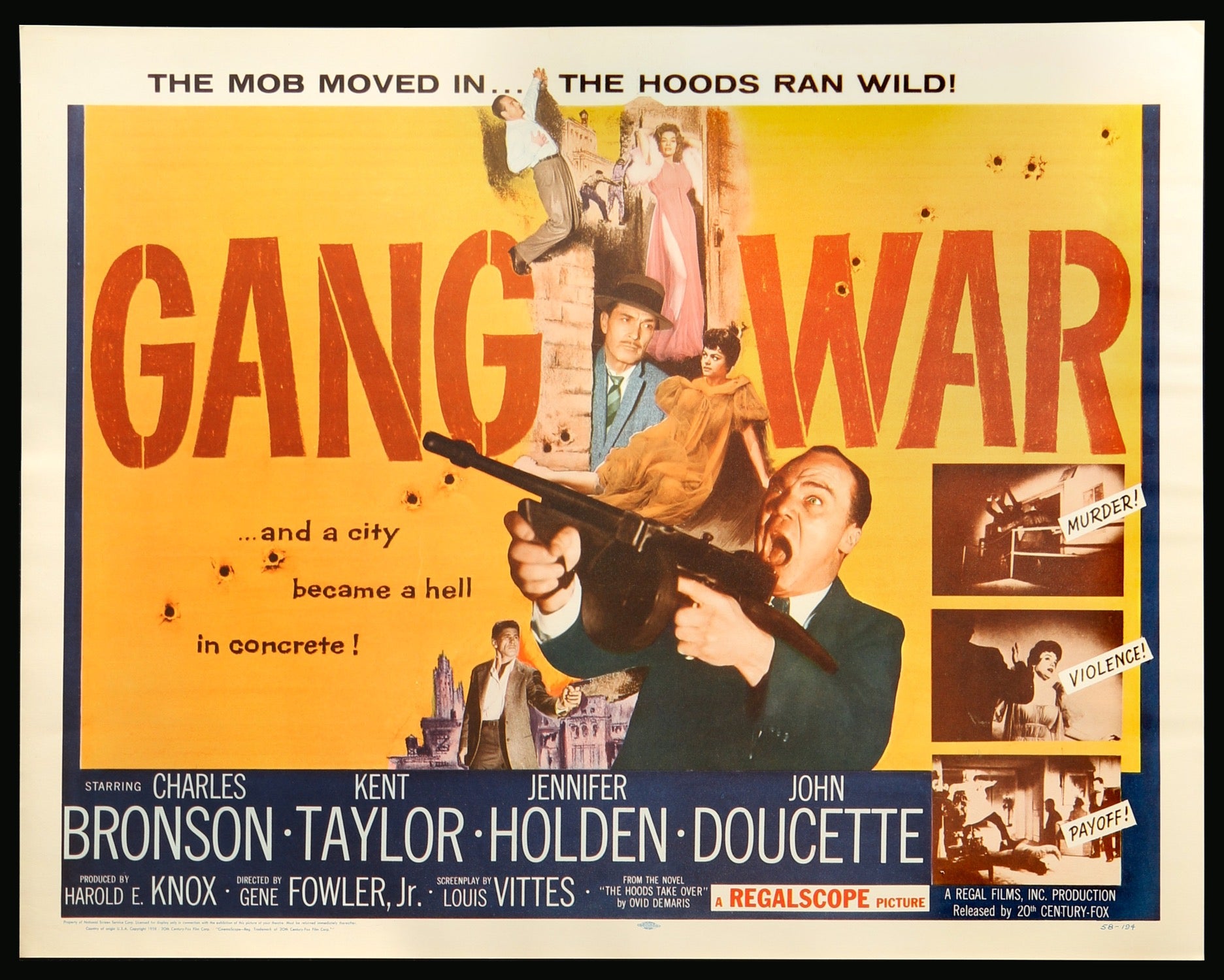 Gang War (1958) original movie poster for sale at Originalfilmart