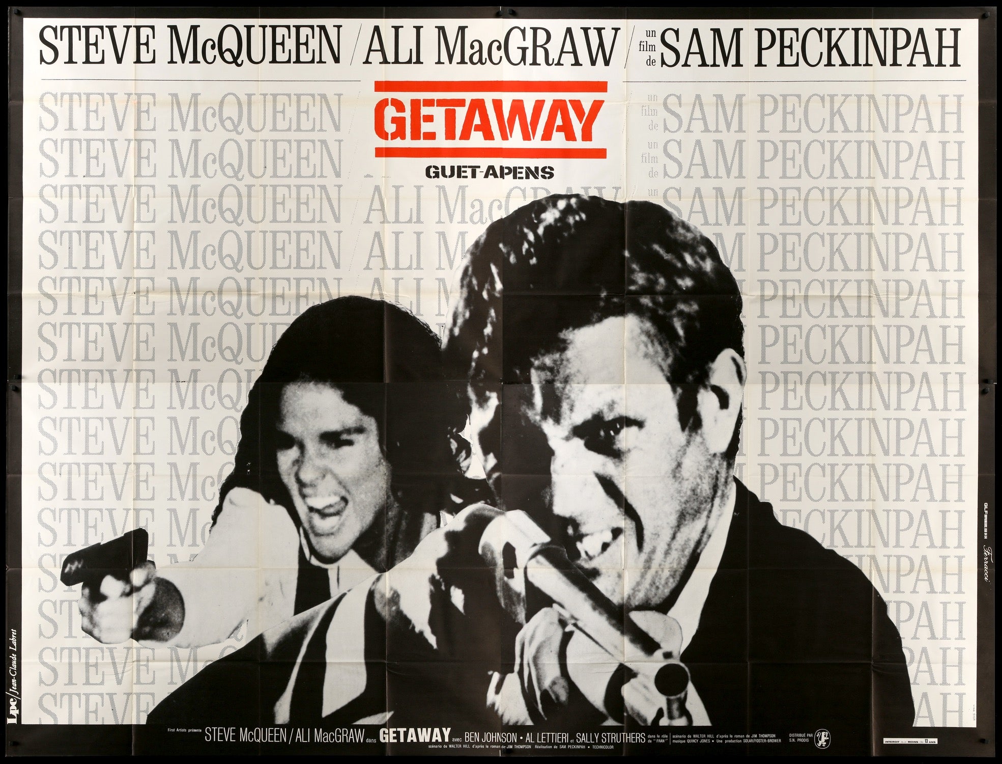 Getaway (1972) original movie poster for sale at Originalfilmart