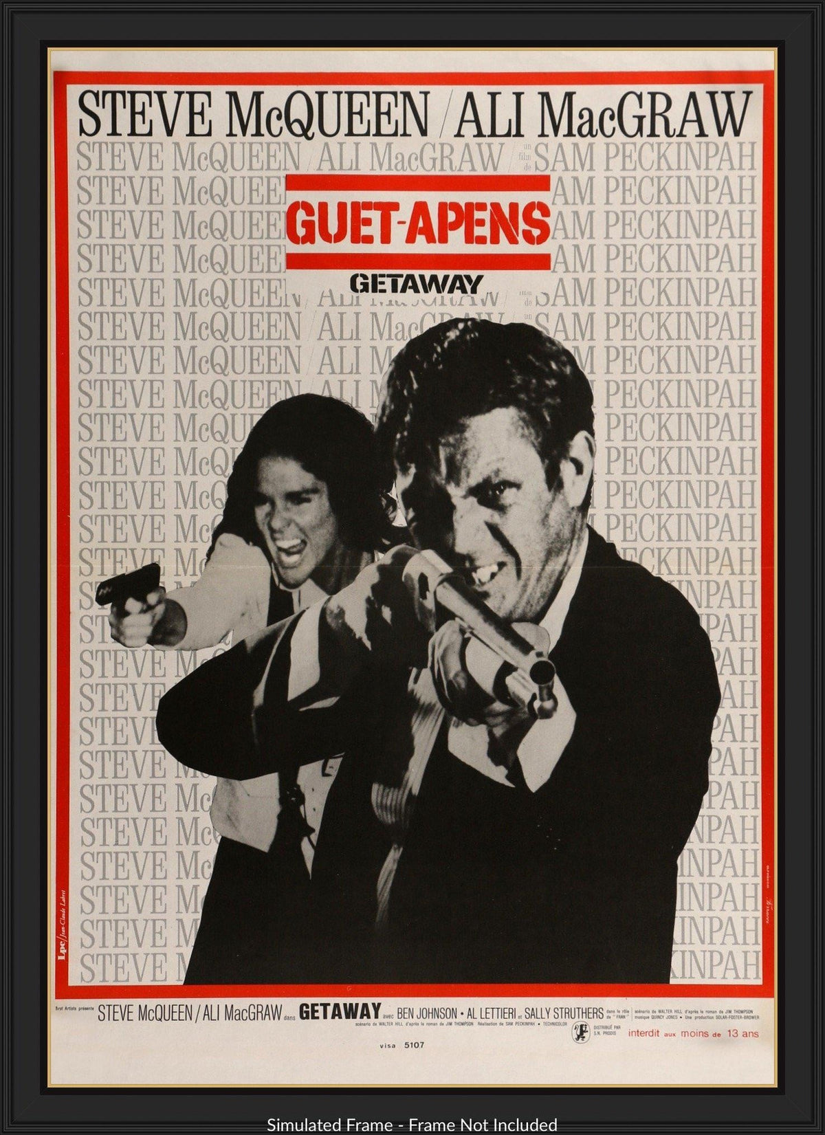 Getaway (1972) original movie poster for sale at Originalfilmart